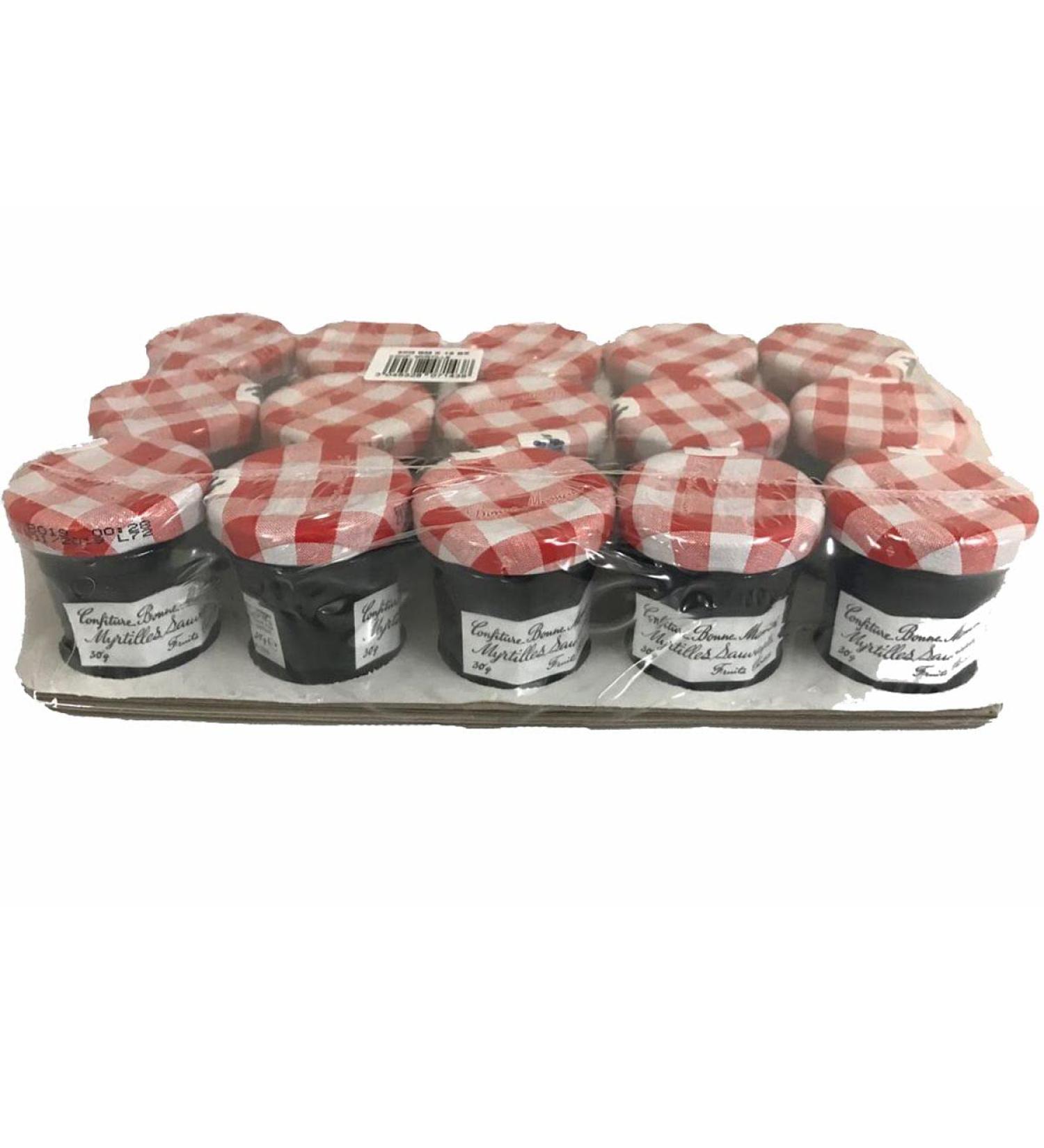Bonne Maman - Pro range: Blueberry Jam Bonne Maman small pots 15 x 30 g 15 U