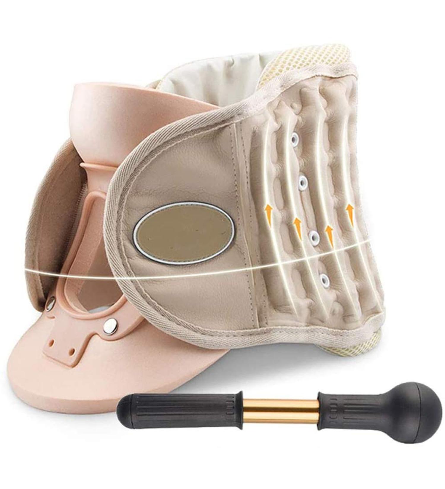 Inflatable Neck Traction Device for Pain Relief | Cervical Vertebra Brace & Home Therapy - Buy Online on GoSupps.com