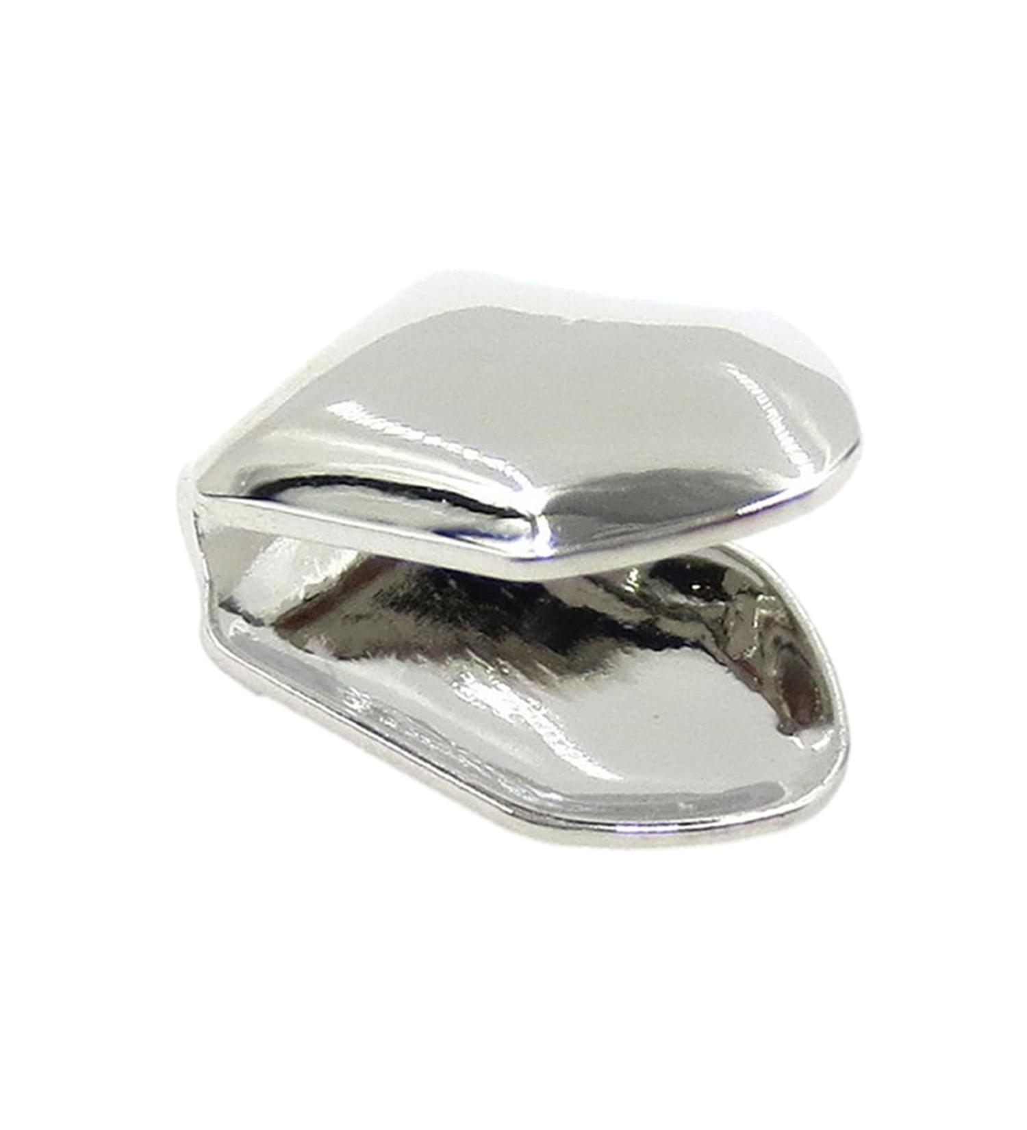 Gold Tooth Cap 14K Gold Plated Hip Hop Teeth Plain Grillz Top Tooth Single Grill Cap Teeth Jewelry Accessories for Women Men Grills Mouth Besreey Silver - Buy Online on GoSupps.com