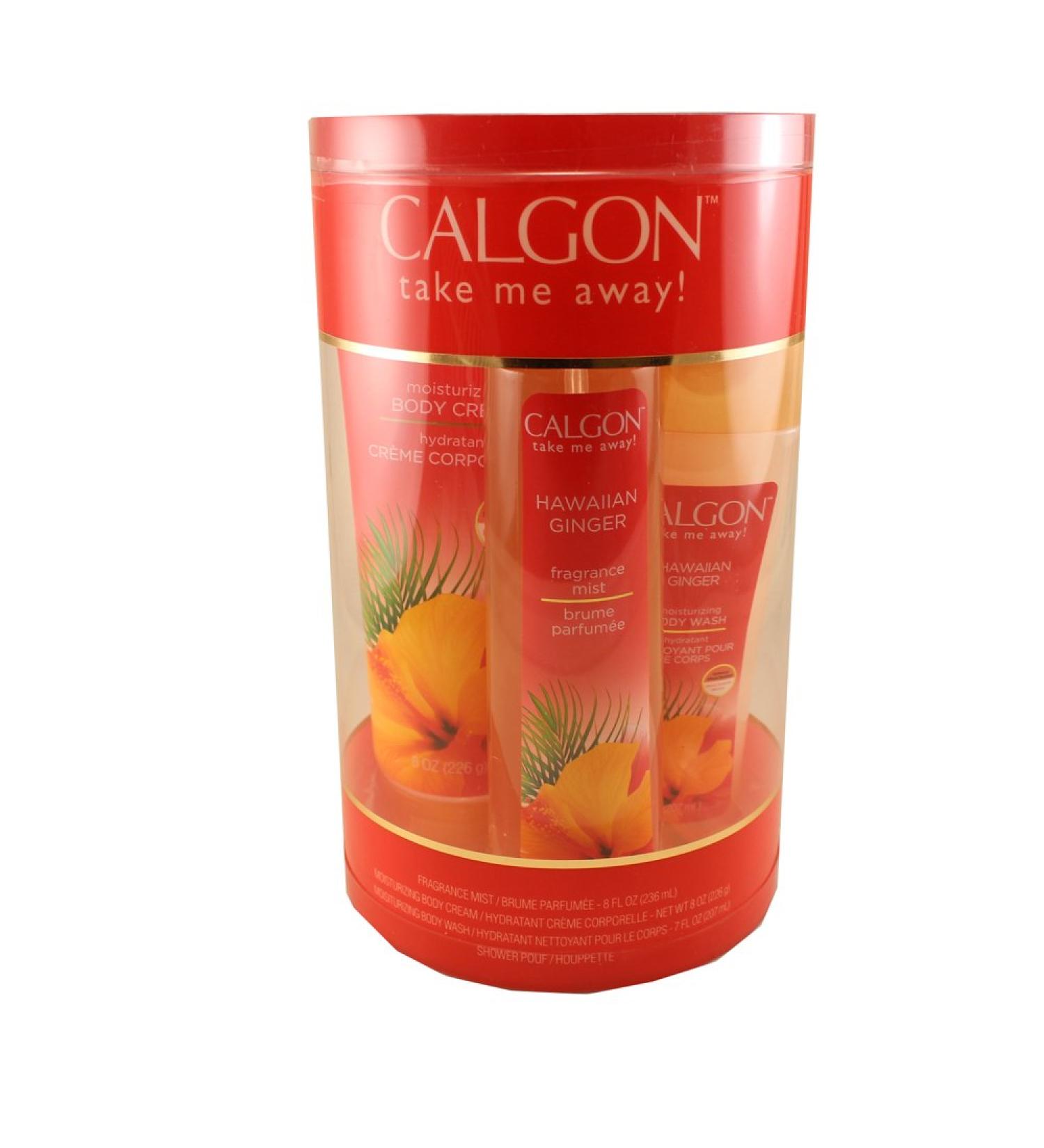 Calgon Hawaiian Ginger Body Care 4-Piece Gift Set Box