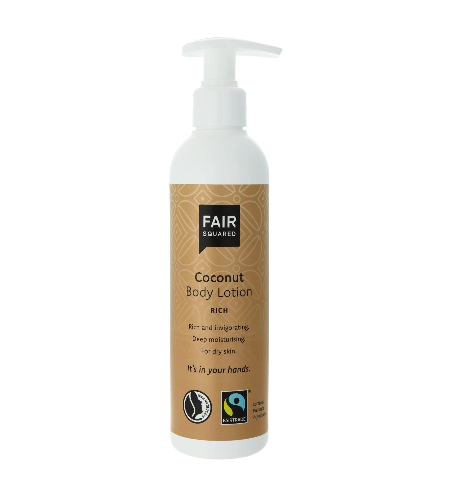 Fair Squared Natural Body Lotion Coconut 8.7oz - Buy Online on GoSupps.com