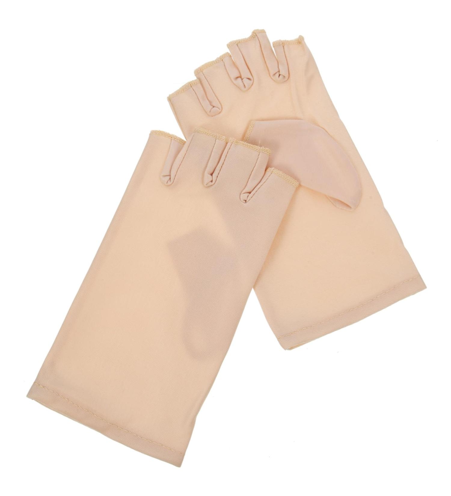 Ipetboom 1 Pair Nail Gloves Miss Touch Screen Accessories Spandex 17x8.5cm Beige - Buy Online on GoSupps.com