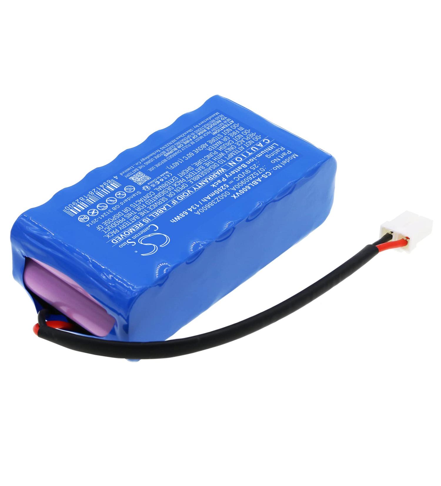 Replacement Battery for Twenty Elite S+ Quad 5200mAh 25.9V - Compatible with Part Numbers 050Z38600A 075Z60900A | International Shipping Available - Buy Online on GoSupps.com
