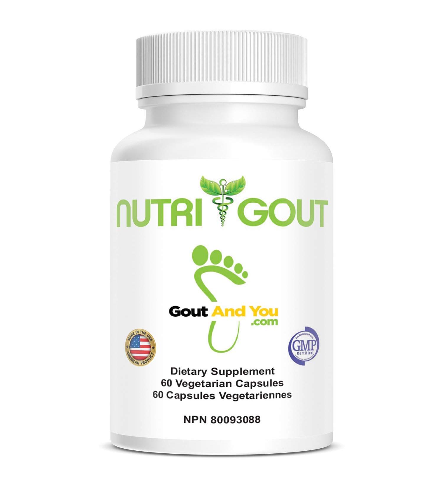 NutriGout Uric Acid Cleanse Supplement - Promotes Active Mobility, Flexibility, Muscle Pain Relief, Joint Comfort, and Kidney Support - Non-GMO, Gluten Free - Buy Online on GoSupps.com