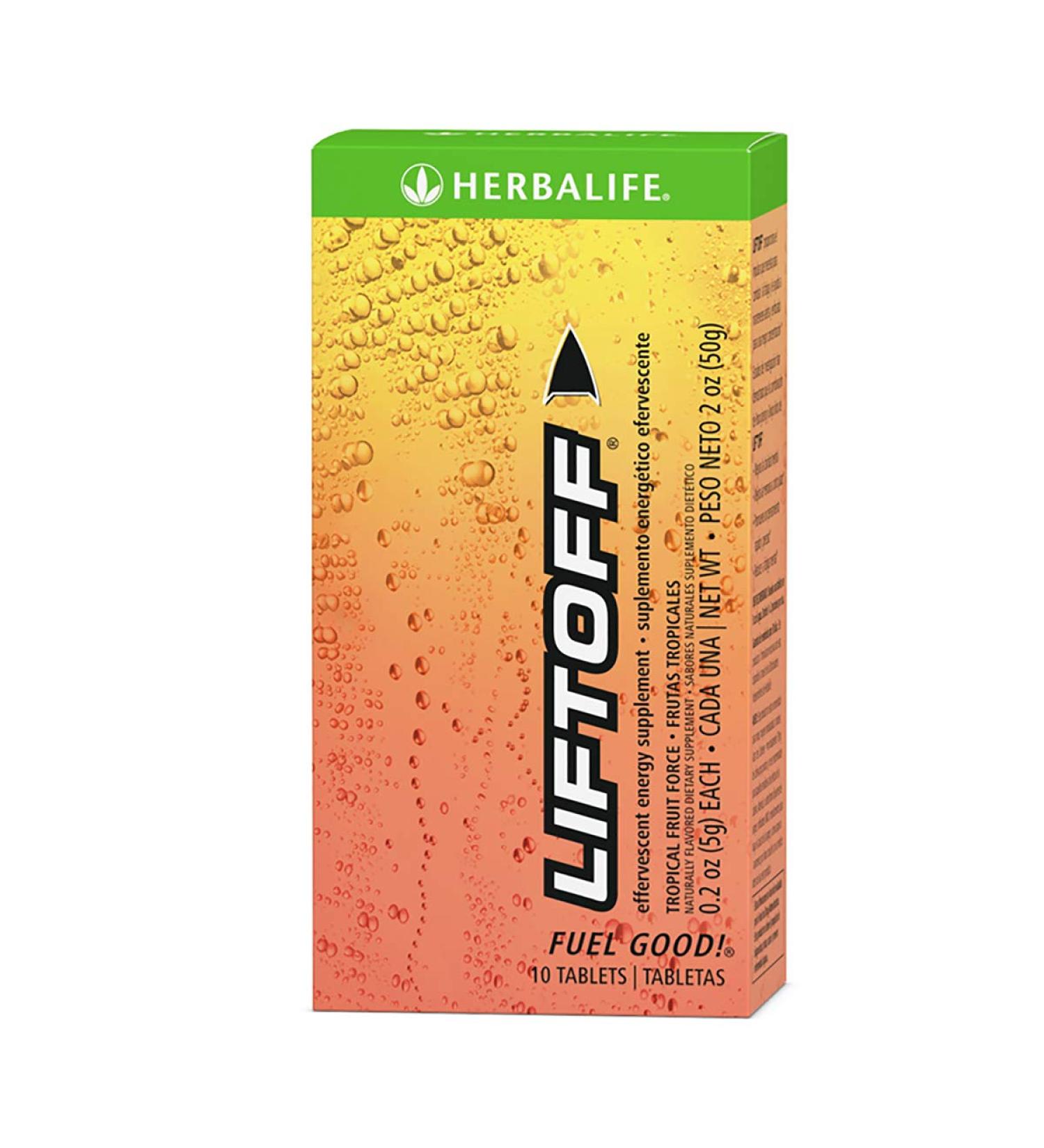 Effervescent Energy Supplement Tropical Fruit Force 10 Tablets - Buy Online on GoSupps.com