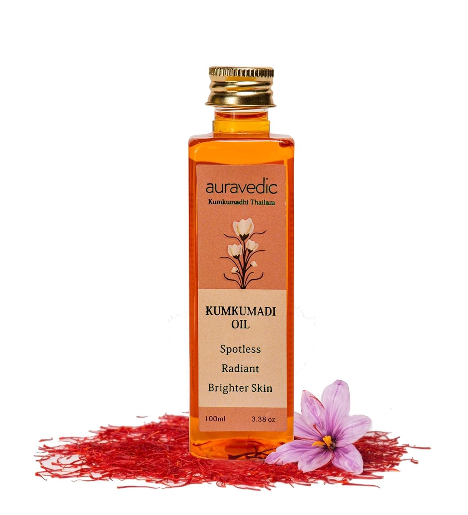 Ayur..vedic Kum..kum..adi Oil for Spotless Radiant Skin 100ml 3.38 oz - Buy Online on GoSupps.com