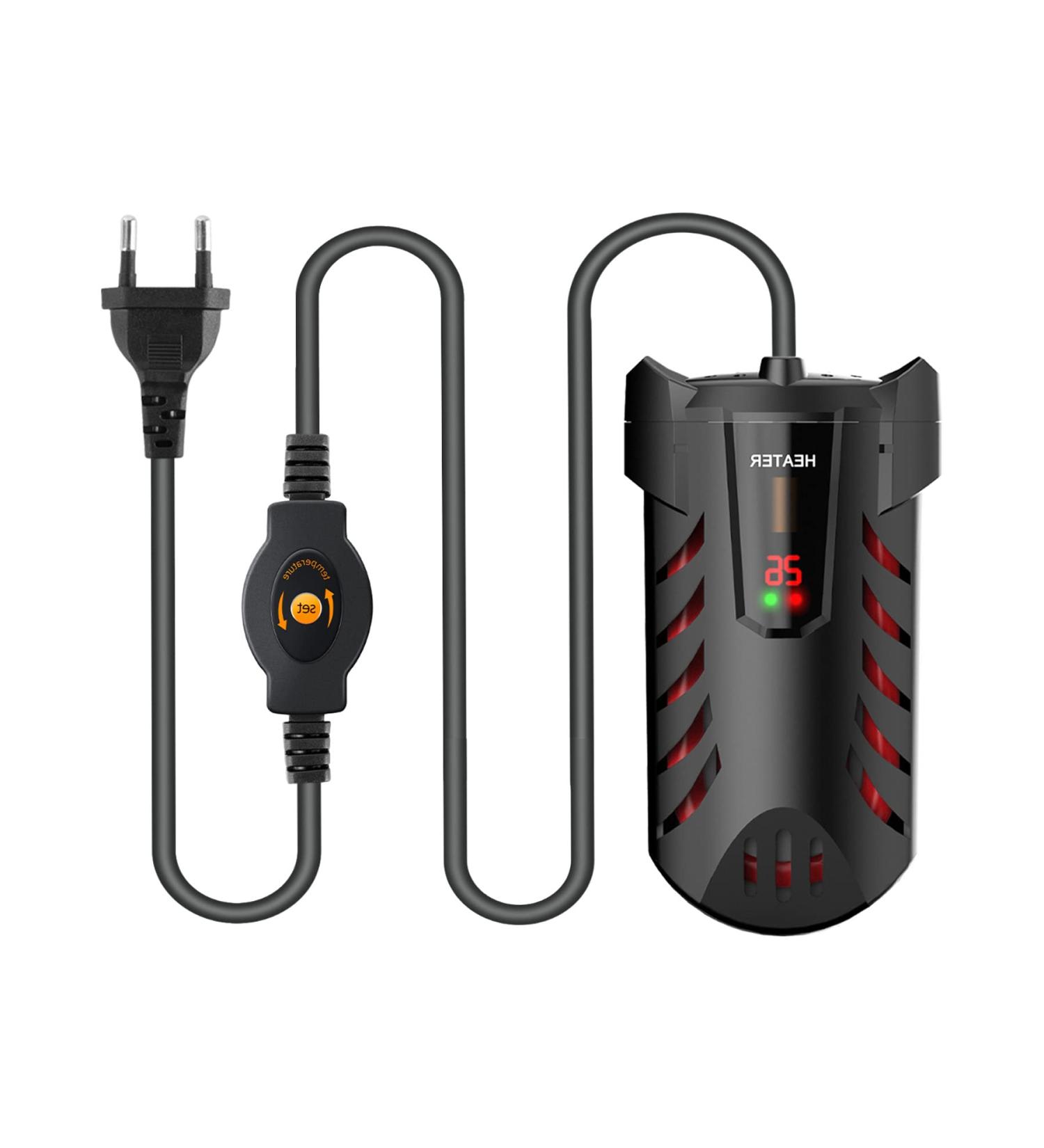 Yaobluesea 25W Aquarium Heater with LED Temperature Display - Ideal Thermostat for Small Aquariums Turtles & Betta Fish - Buy Online on GoSupps.com