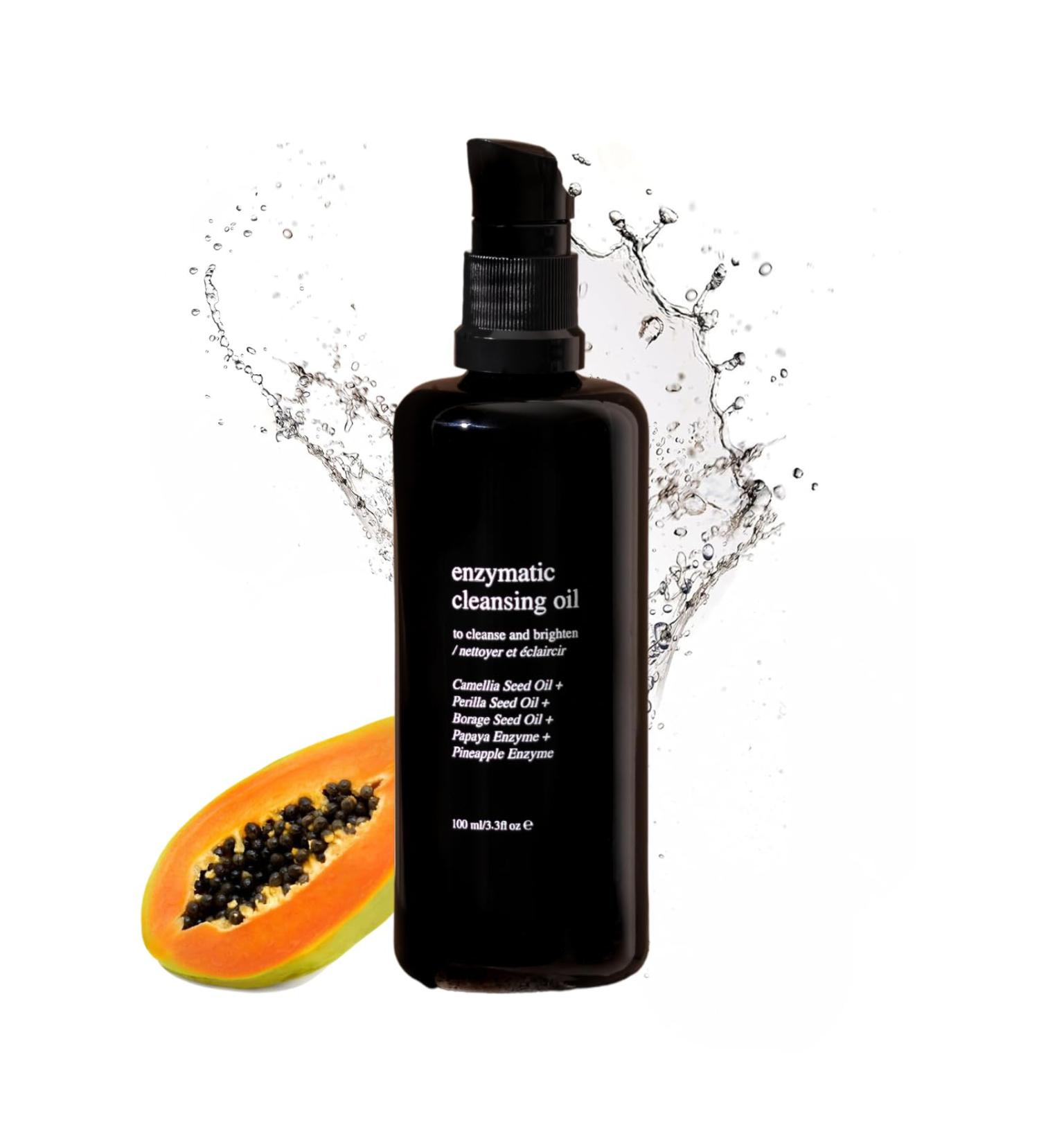 Buy Enzymatic Cleansing Oil | Facial Cleanser with Camellia Perilla & Borage Oils | Removes Makeup & Impurities | Softens Skin with Papaya & Pineapple Enzymes | 3.4oz - International Shipping Available - Buy Online on GoSupps.com