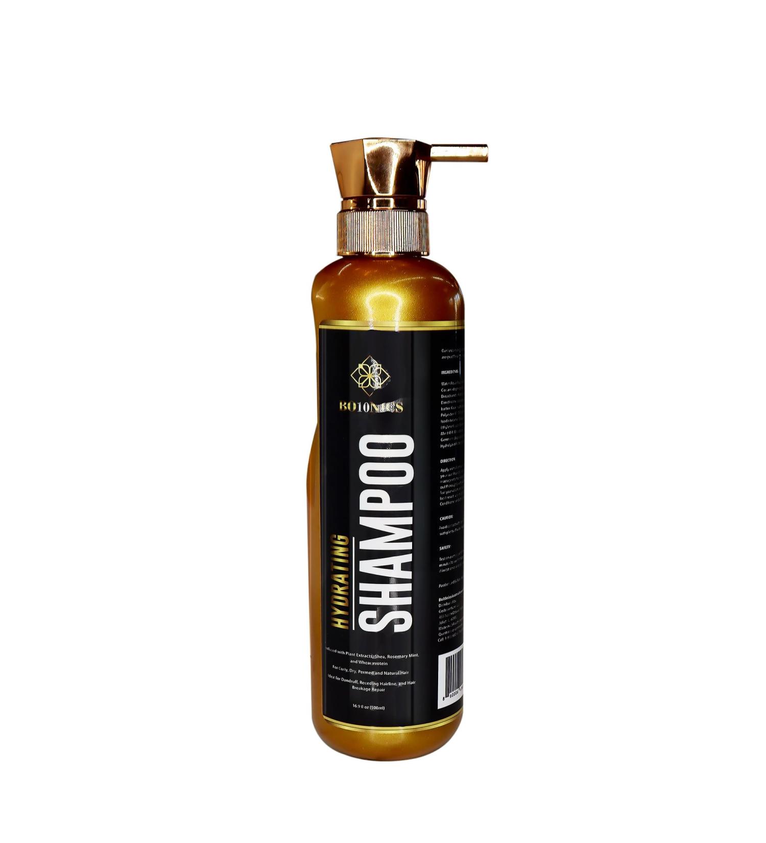 Hydrating Shampoo - Sulfate-Free Moisturizer with Wheat Protein & Shea Butter for Dry Damaged Hair - 16.9 fl oz - Dandruff & Breakage Repair - Buy Online on GoSupps.com