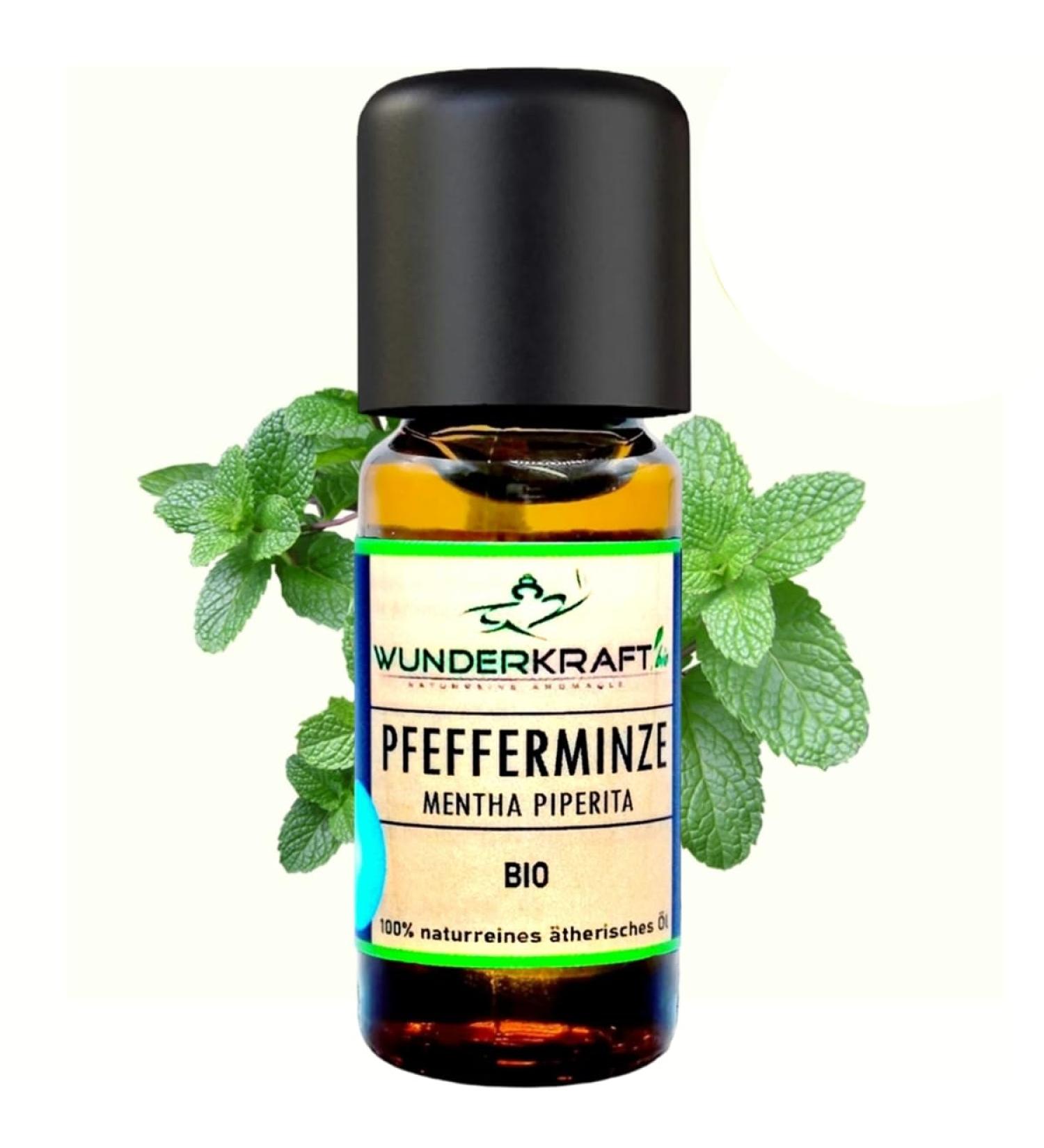 Organic Peppermint Oil - 100% Natural Aromatherapy Oil for Muscle Tension | Wunderkraft.Bio - 30ml Pack - Buy Online on GoSupps.com