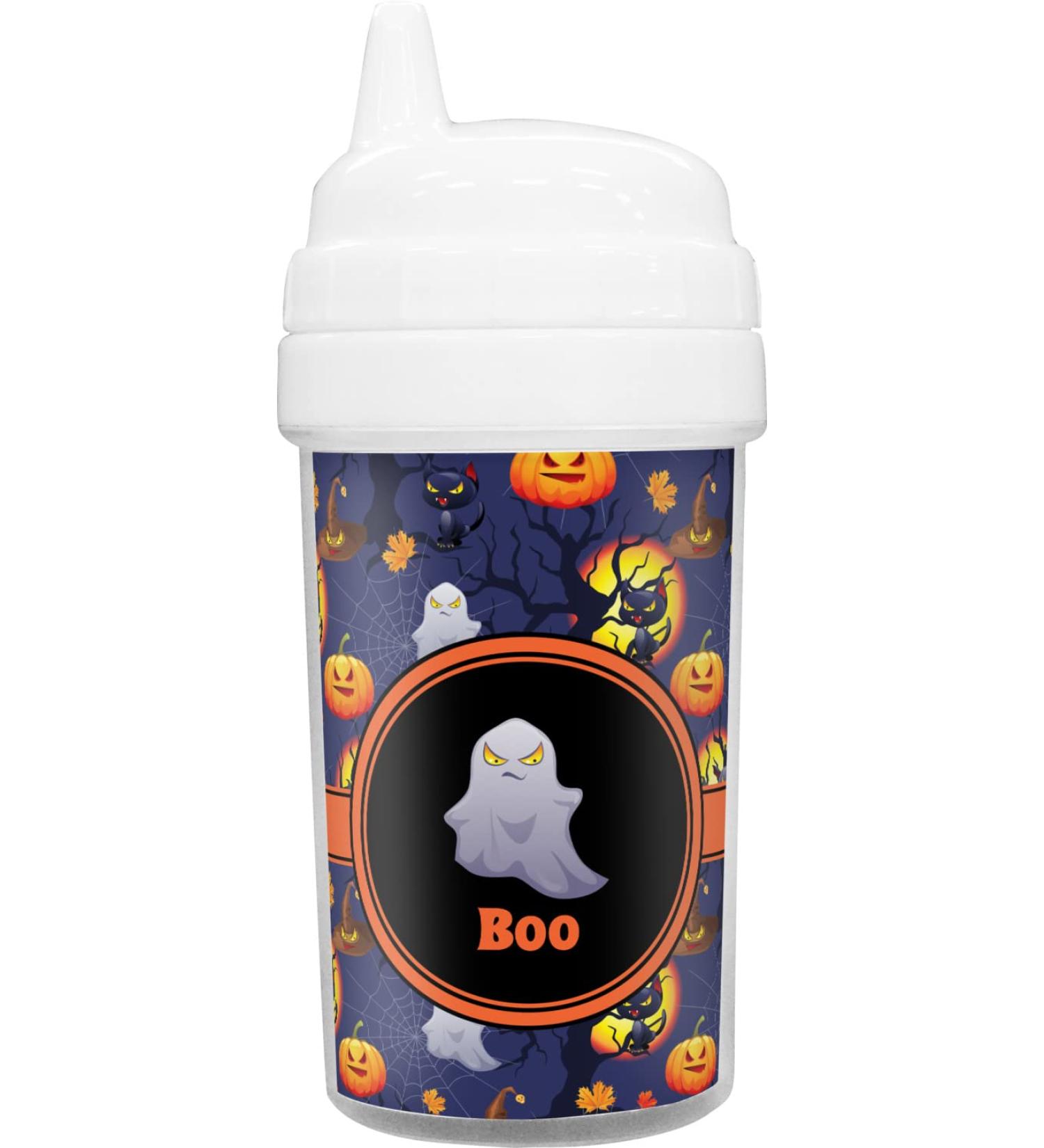 RNK Shops Halloween Night Toddler Sippy Cup (Personalized)