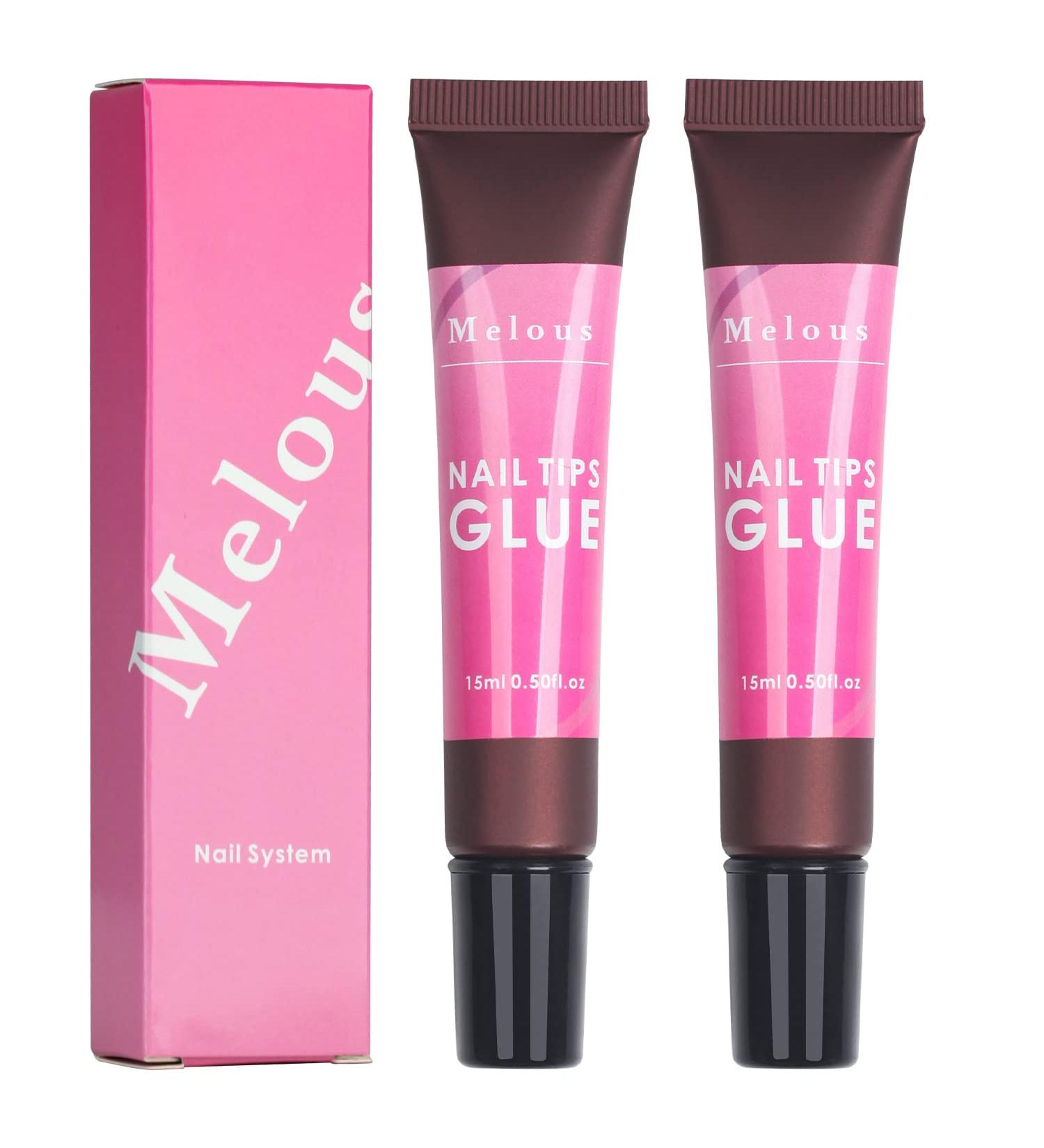 Nail Tips Glue Gel Pcs Melous Solid Gel Nail Glue for Acrylic Nail Tips Press on Nails Long Lasting U V Glue Gel for Nail Extension A0-2 Pcs Nail Tip Glue - Buy Online on GoSupps.com