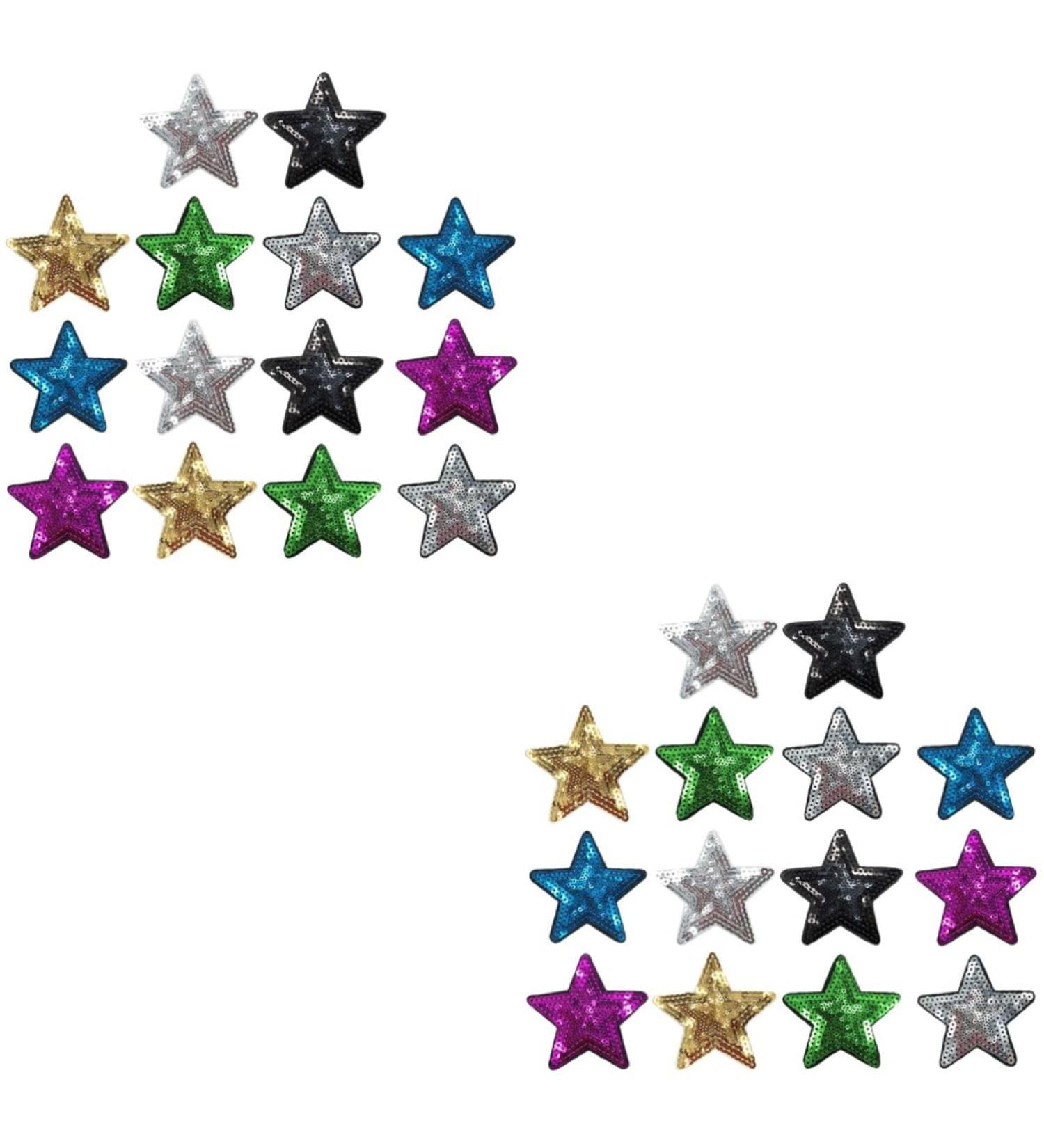 COHEALI 28 Pcs Clothing Stickers Outfit Decals Clothing Sewing Patches Clothes Star Applique Badge Adhesive - Buy Online on GoSupps.com