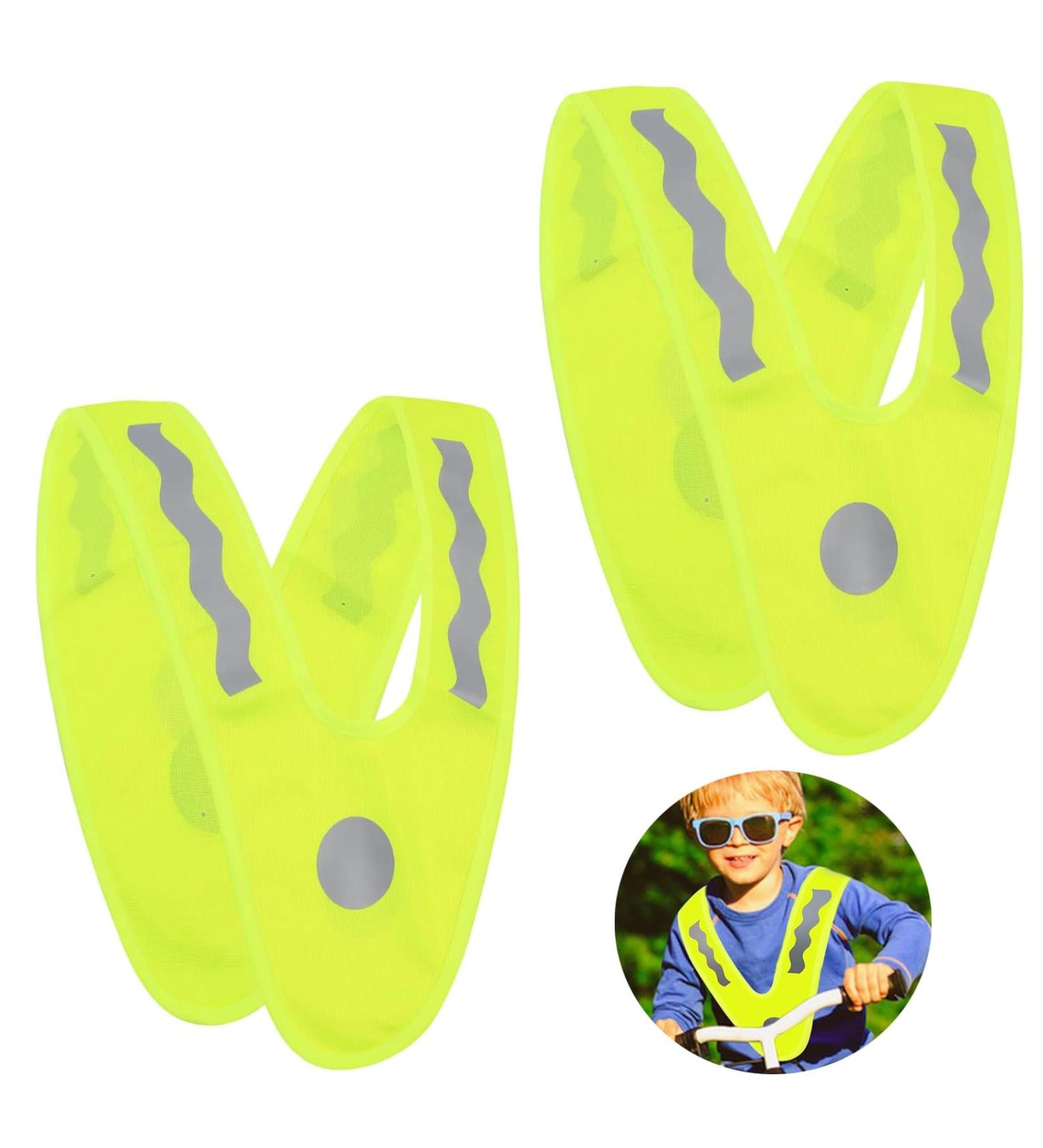 Buy HHZZXCDH Children s Reflector Vests | Safety Warning Vests for Ages 3-6 | Light Reflective V-Shaped Signal Collar - Buy Online on GoSupps.com