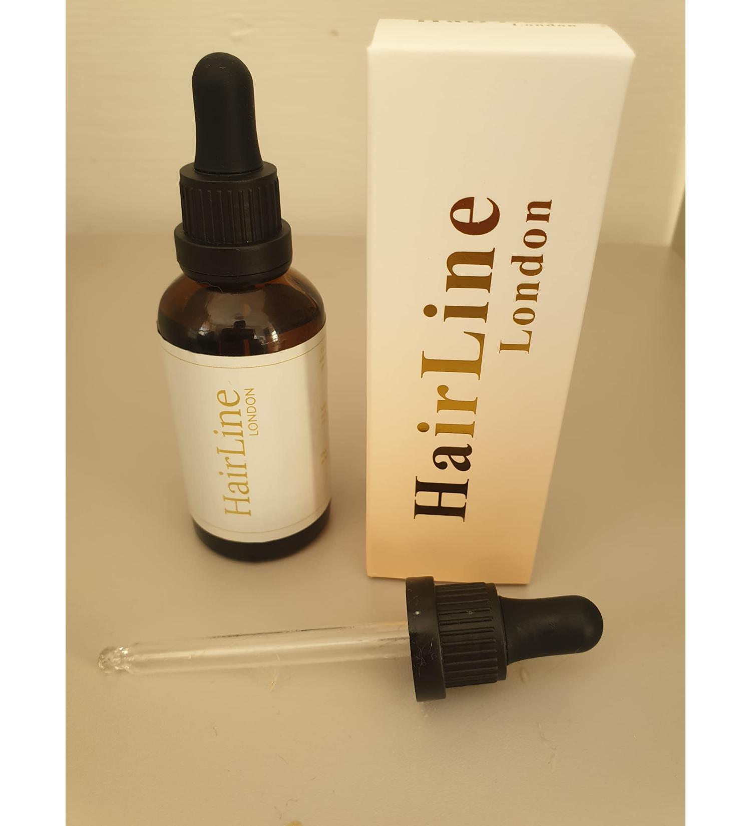 HairLine London Hair Regrowth Serum Natural Hair Growth Treatment - With Rosemary Essential Oil - Buy Online on GoSupps.com
