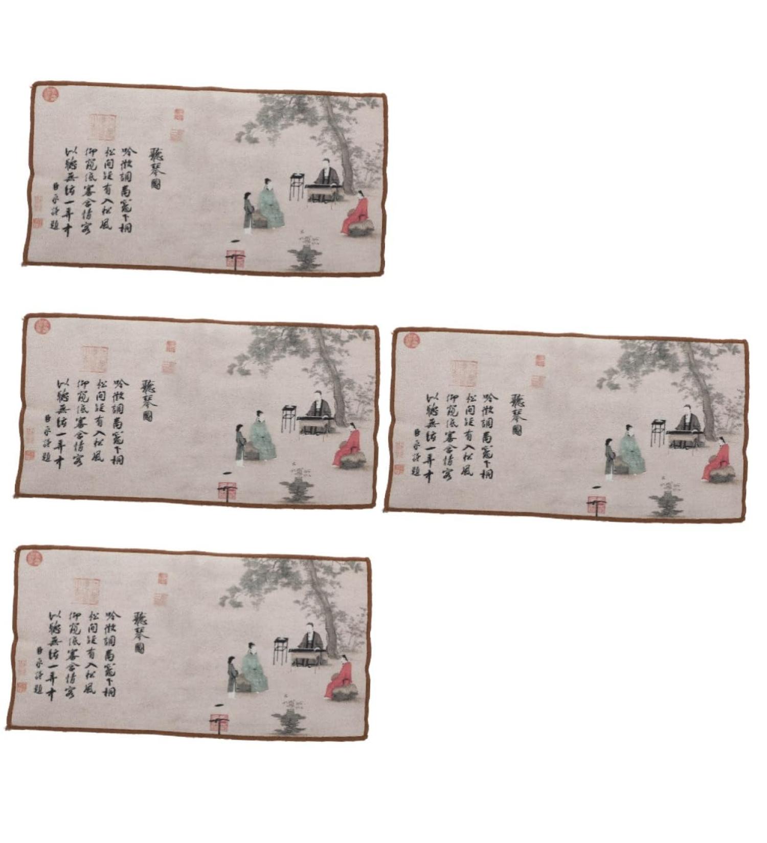 Zerodeko 4 Pcs Tea Cloth Microfiber Towels Cotton Tea Towels Water Absorbent Tea Towel Raising Pot Household As Shownx4pcs 30X15.5Xx0.2cmx4pcs - Buy Online on GoSupps.com