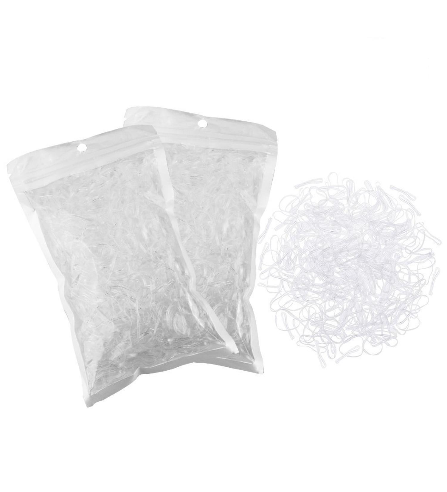 2000 Pcs Transparent Hair Rubber Bands - Jtdeal Mini Elastic Hair Ties for All Hair Types | International Shipping - Buy Online on GoSupps.com
