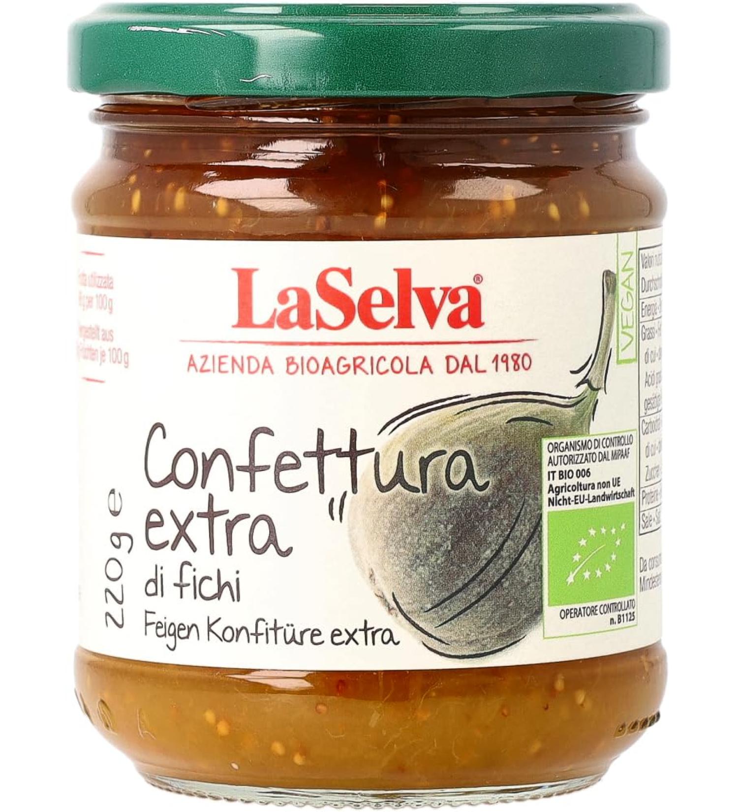 LaSelva - Extra Fig Jam - 220 g - Pack of 6