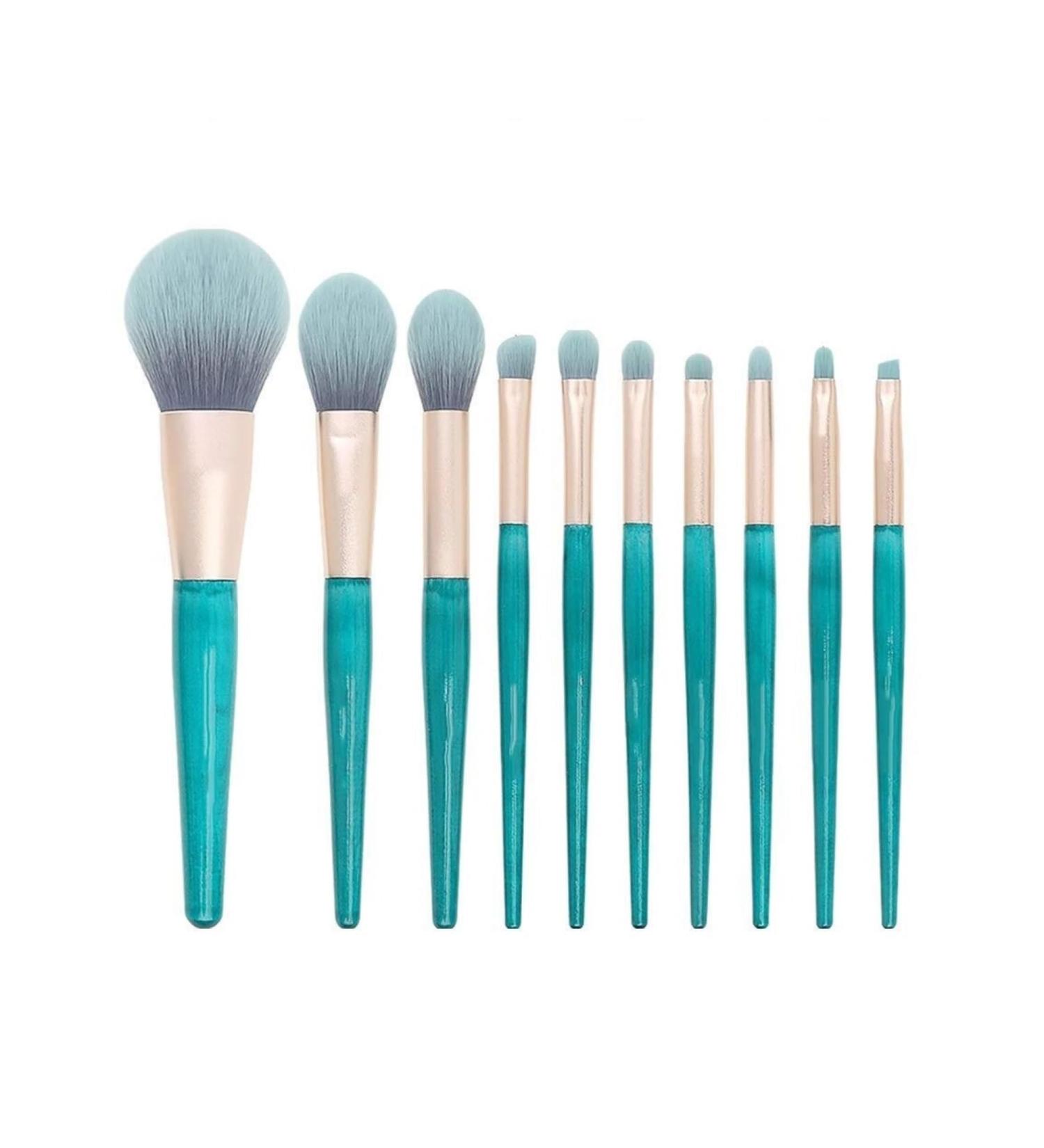 Makeup Brush Set 10-piece Makeup Brush Set No Irritation Synthetic Makeup Brush Set Suitable for Professional Lips Foundation Brush - Buy Online on GoSupps.com