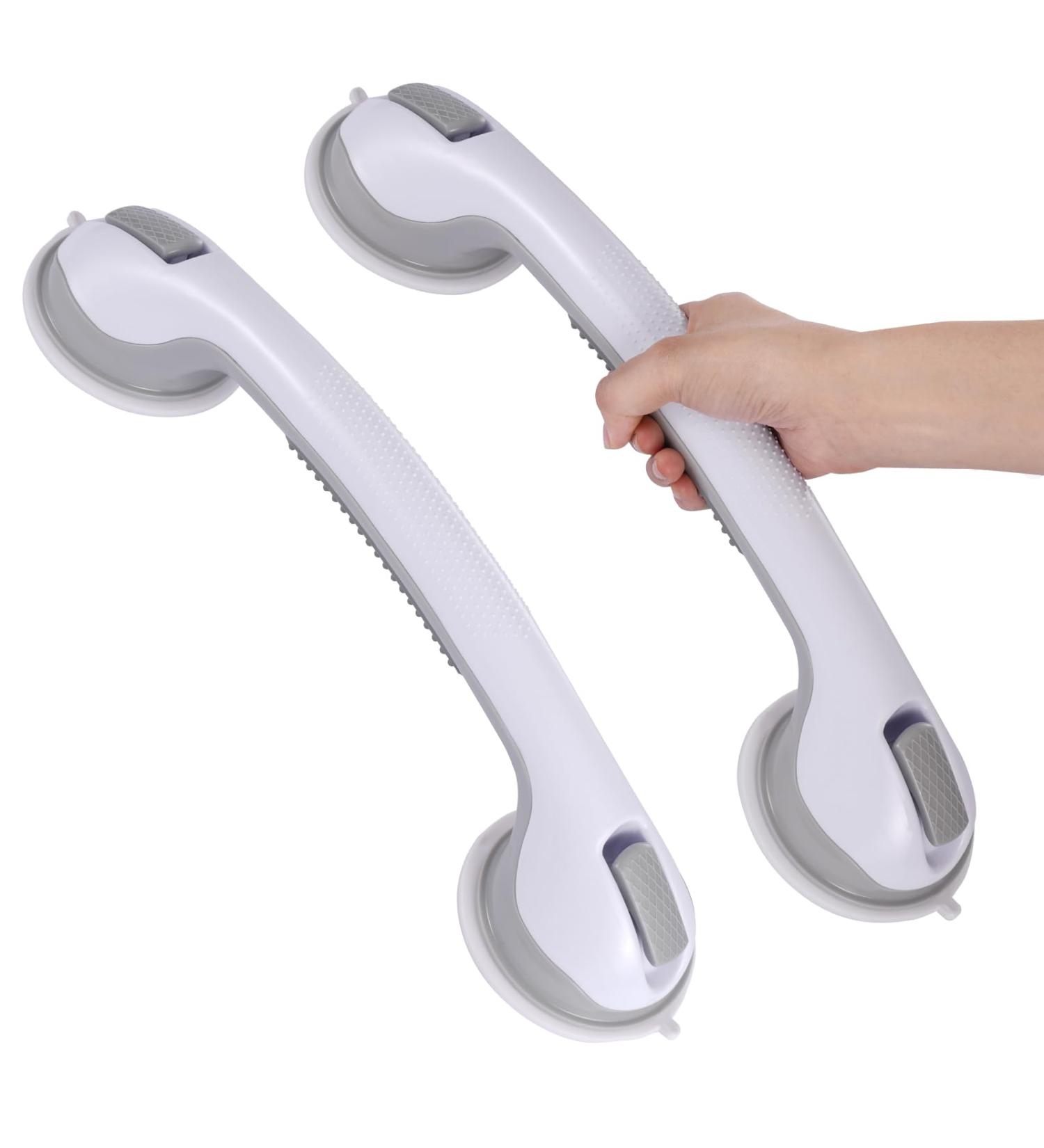 HOMEE Shower Grab Bar 2 Pack Grab Bars for bathtubs and Showers 16 inch Bathroom Shower Grab Bar Removable Safe Suction Shower Handle for Senior Handicap Injury kid and Pregnant Women - Buy Online on GoSupps.com