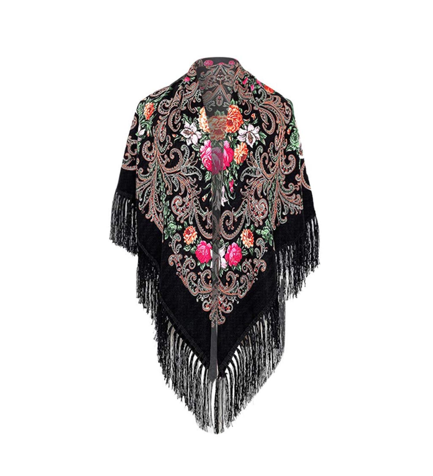 Triangular Womens Printed Neck Wrap Scarf | Multi-Purpose Loop Scarf with Button | Floral Poncho Cape - Colorful & Versatile Fashion Accessory - Buy Online on GoSupps.com