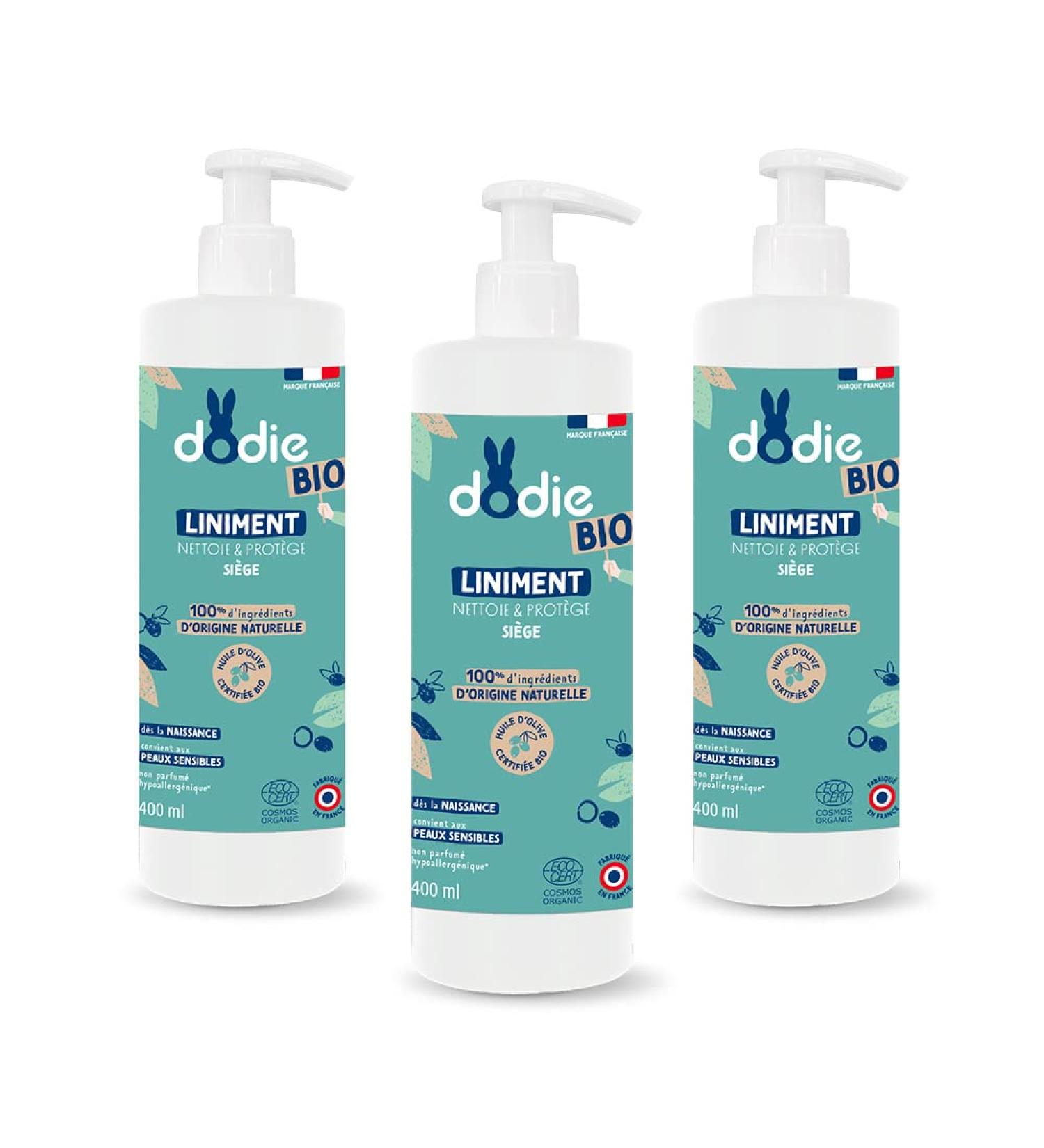 Dodie Pack of 3 Organic Liniments 400 ml