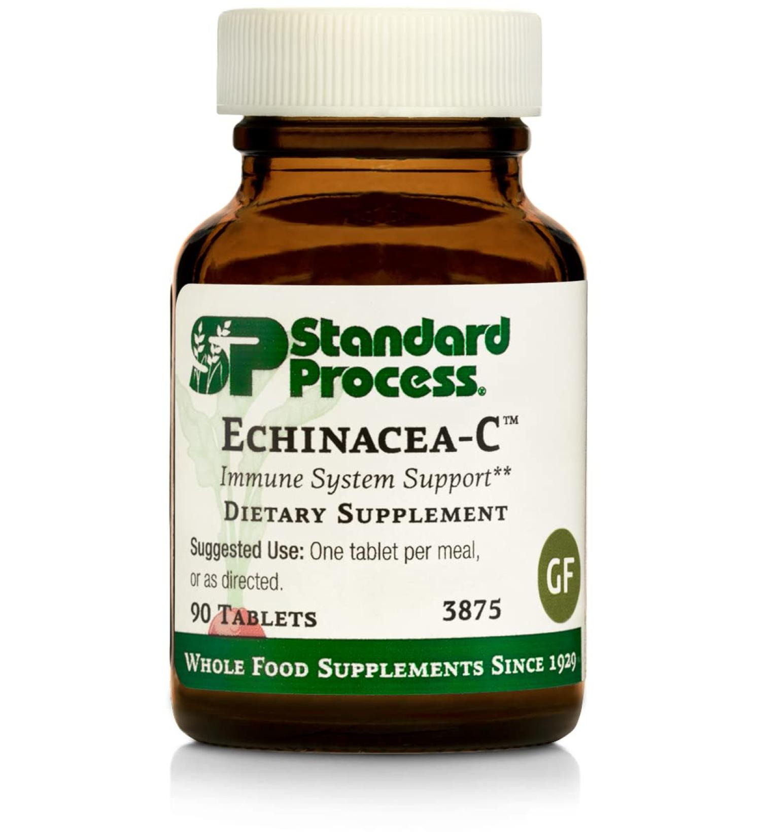 Standard Process Echinacea-C 90 Tablets - Immune Support with Vitamin C & Echinacea Purpurea - Buy Online on GoSupps.com
