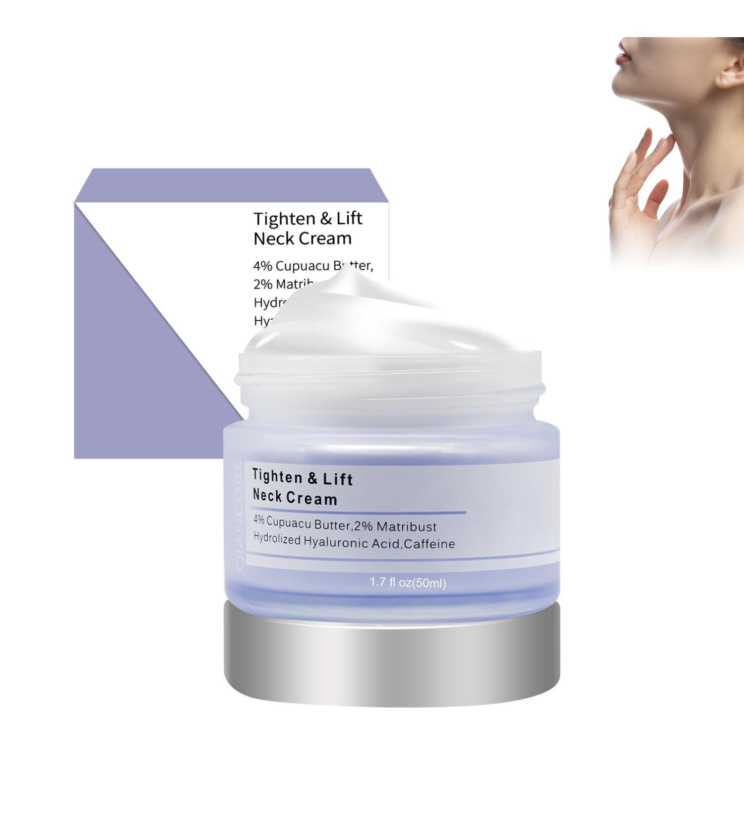 Horuili Neck Firming Cream Neck Moisturizer Neck Firming and Toning Moisturizing Treatment Smoothes Fine Lines Hydrates and Rejuvenates Neck 50ML - Buy Online on GoSupps.com