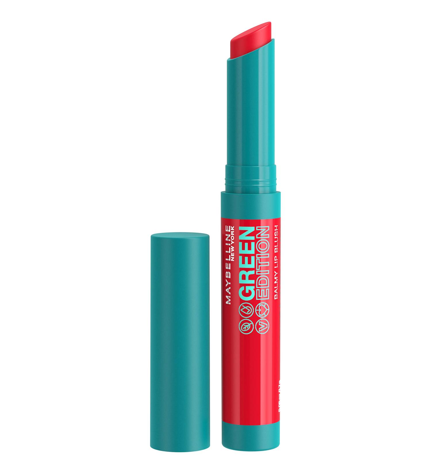 Maybelline Green Edition Balmy Lip Blush in Flare Red Pink - 1 Count - Buy Online on GoSupps.com