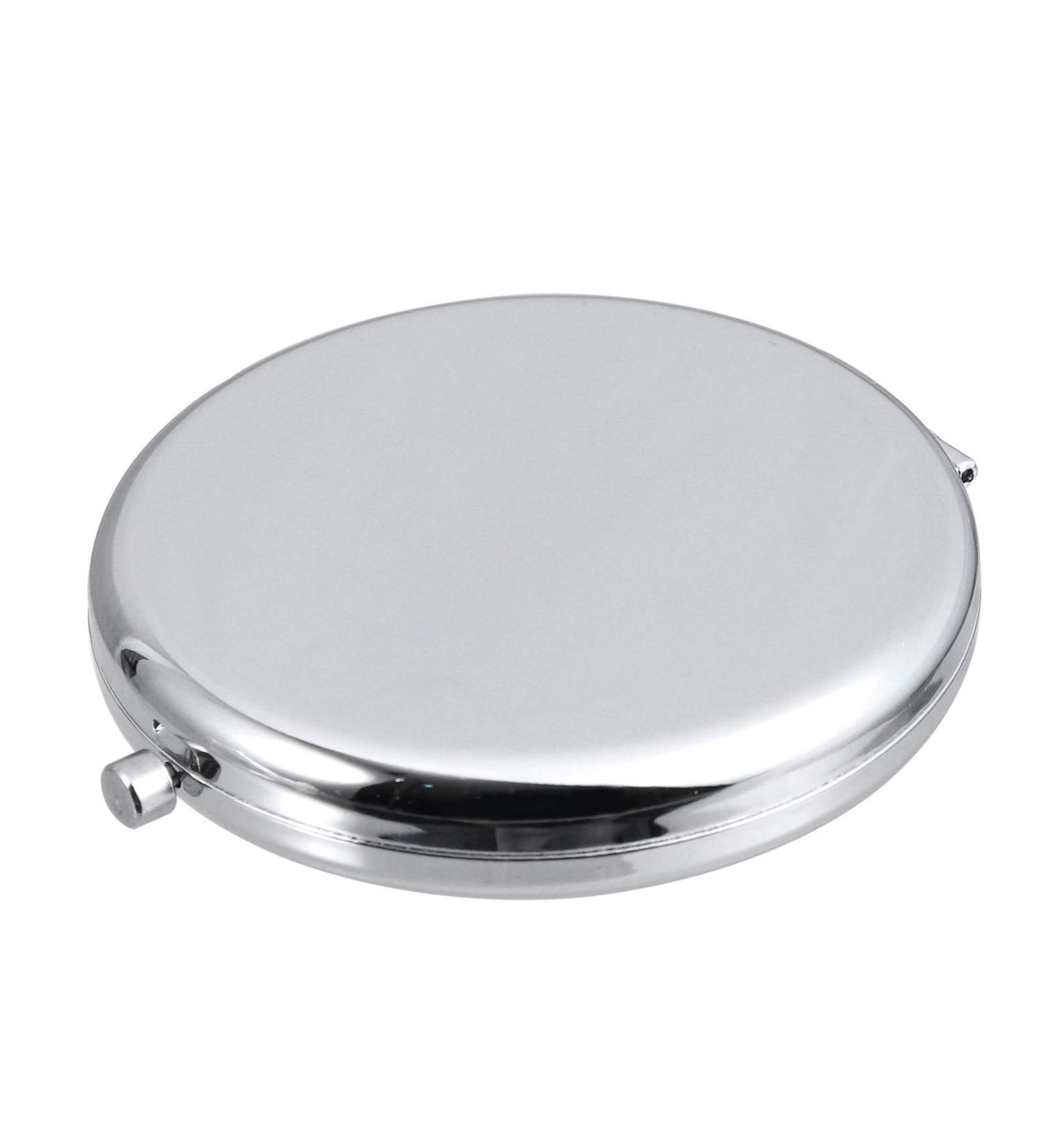 Portable Makeup Mirror Portable Beauty Mirror Compact Mirror Desktop Makeup Mirror Round Makeup Mirror Folding Mirror Travel Cosmetic Mirror Small Double Mirror Miss Metal - Buy Online on GoSupps.com