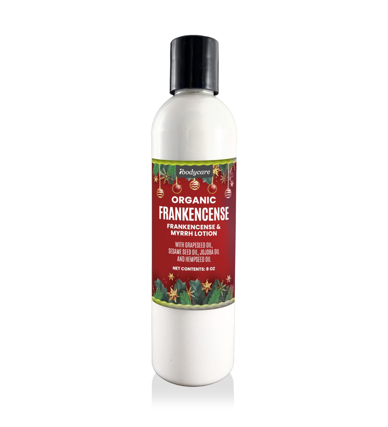 Organic Frankincense & Myrrh Lotion - Holiday Gifts Hand Cream Self Care & Spa - Buy Online on GoSupps.com