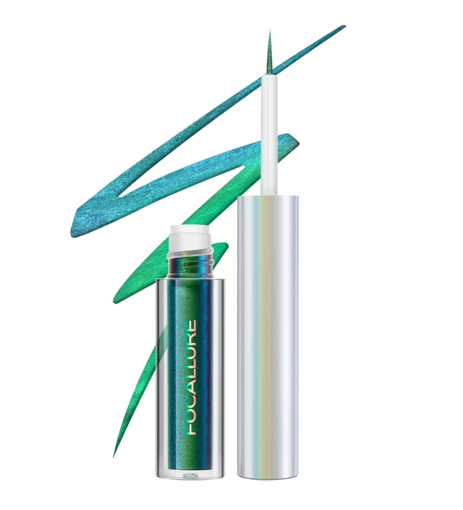 FOCALLURE Chameleon Liquid Eyeliner - Aqua Baby 03 | Metallic Color Shifting Pen | Waterproof & Smudge-proof Formula - Buy Online on GoSupps.com