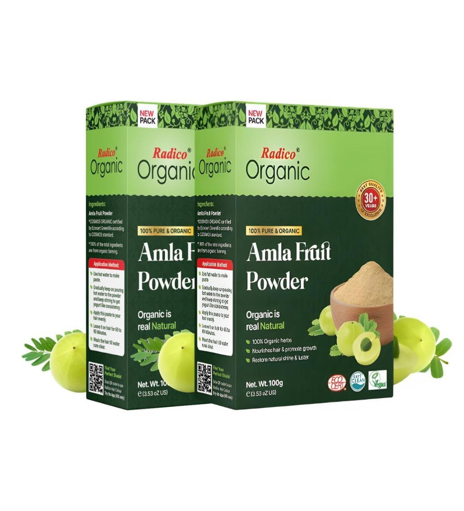 Radico ORGANIC AMLA 100 Natural BIO Organic Vegan Hair Mask 200g