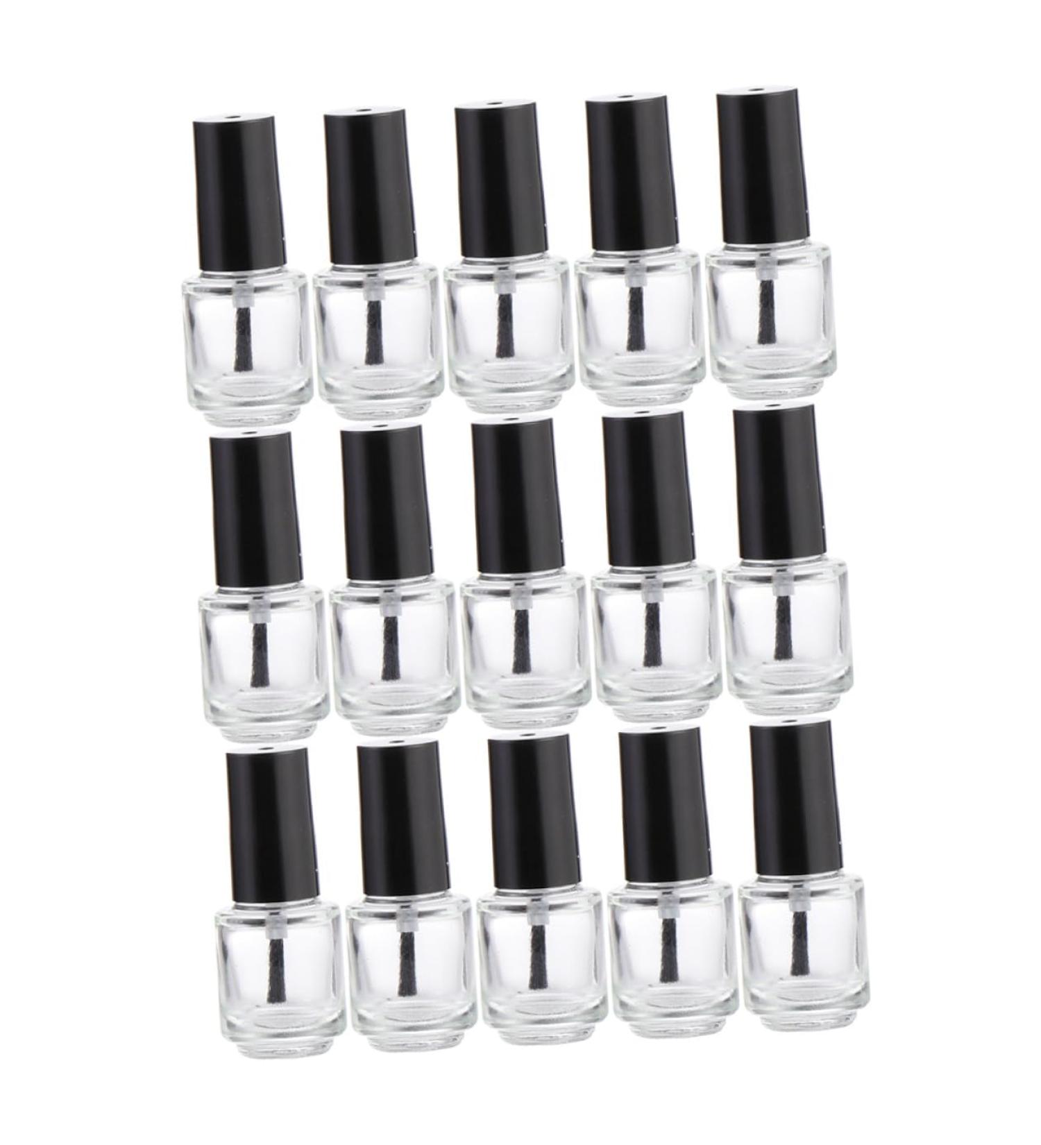 STOBAZA 25 pi ces Flacons Vides Vernis Ongles Verre avec Brosse Rangement Portable pour Gel et Nail Art Lot Transparent pour Stockage Vernis Assortiment - Buy Online on GoSupps.com