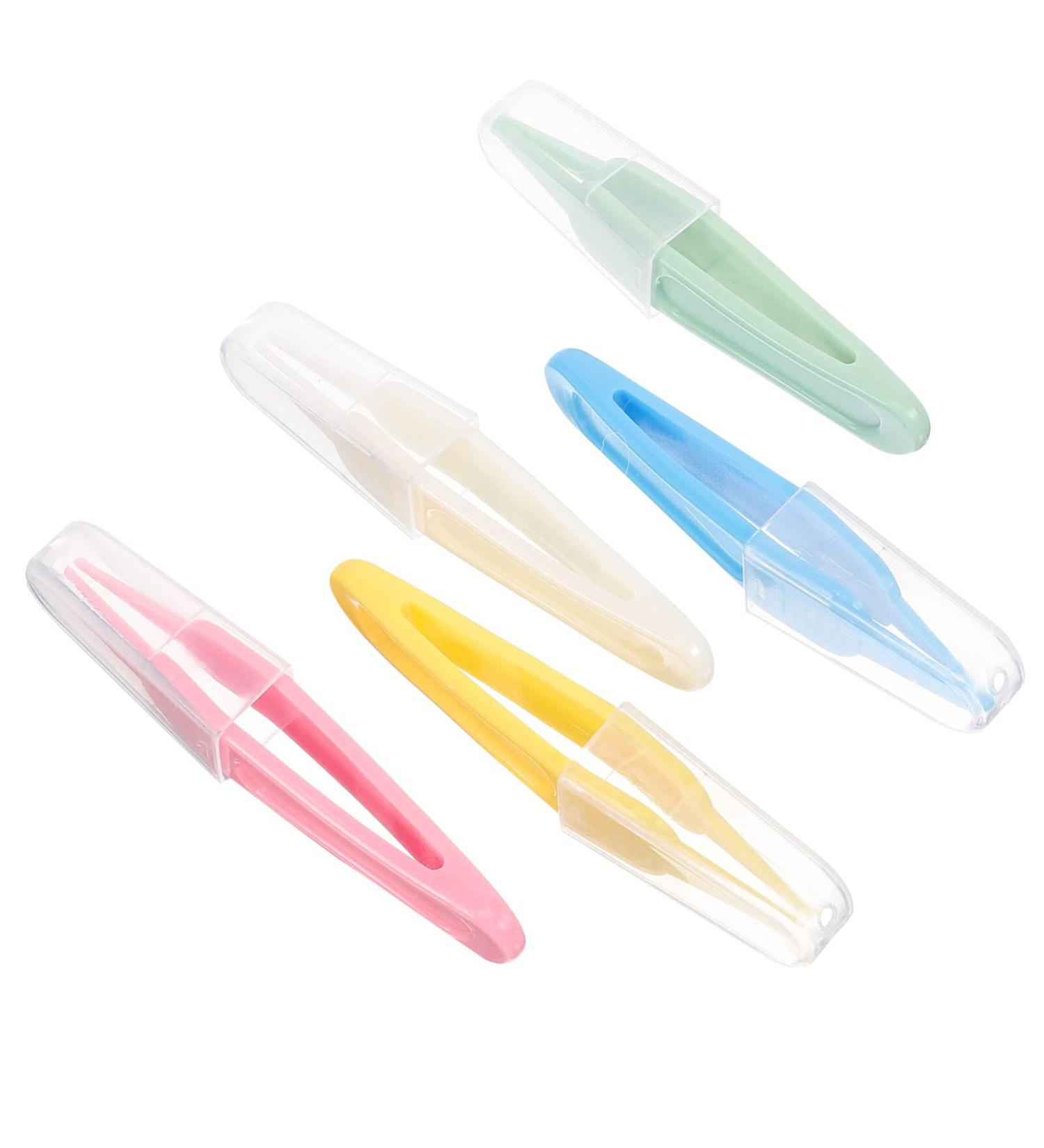 LALAFINA 5pcs Infant Nose Cleaning Tweezer Set - Soft Baby Booger Remover Tool for Ear, Nose, and Navel Care - Buy Online on GoSupps.com