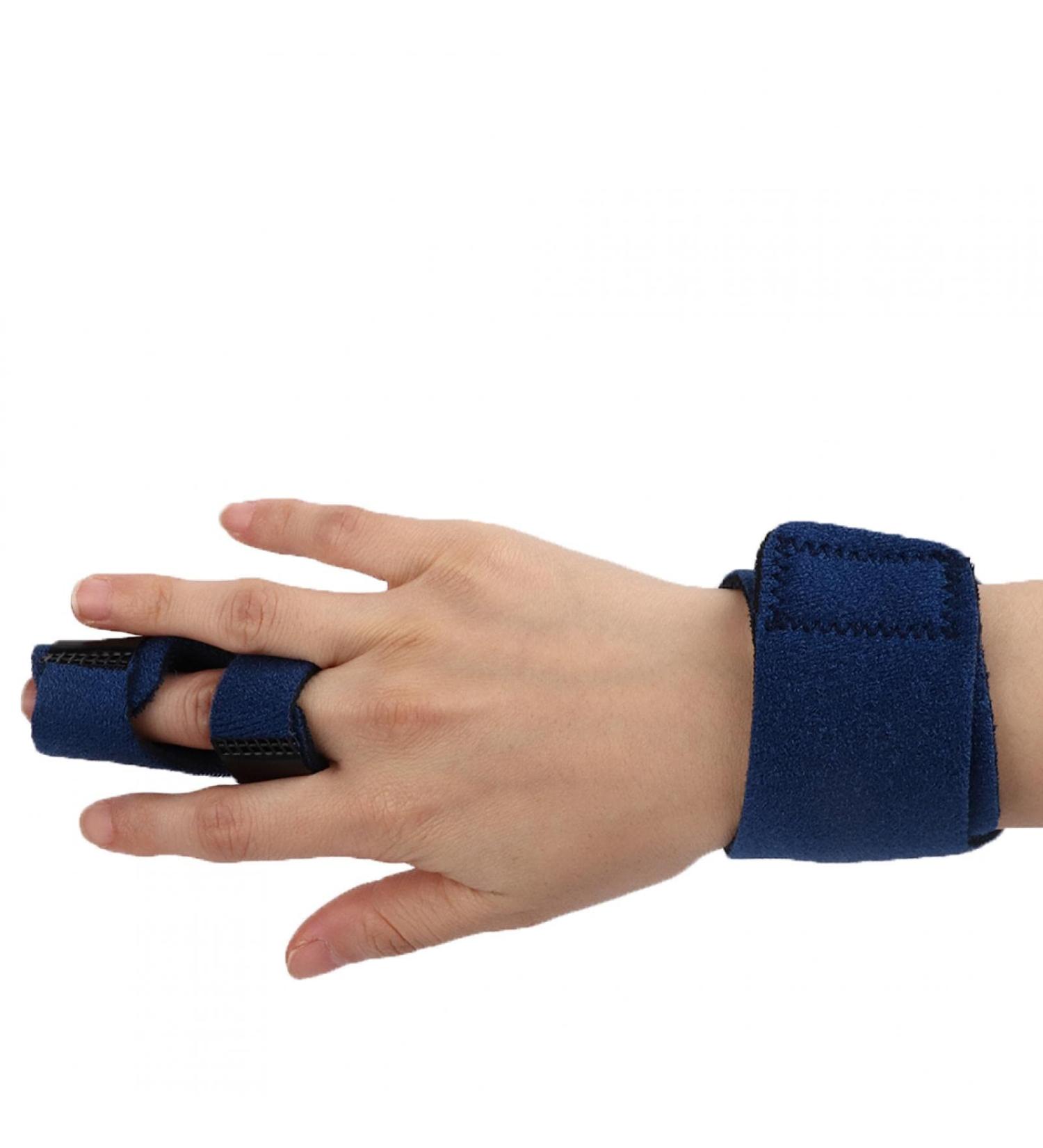 Adjustable Finger Splint for Pain Relief | Support for Stiffness & Sprained Knuckles | Blue Finger Brace - Buy Online on GoSupps.com