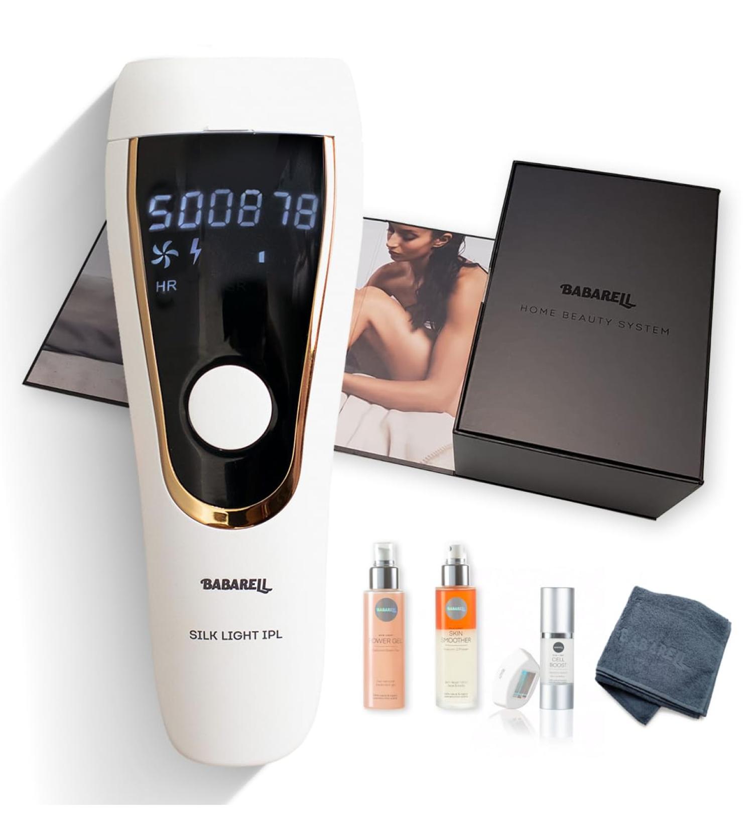 Babarell Silk Light IPL Hair Removal & Skin Rejuvenation Devices Austrian Natural Cosmetics for Women & Men | Permanent Results - Buy Online on GoSupps.com