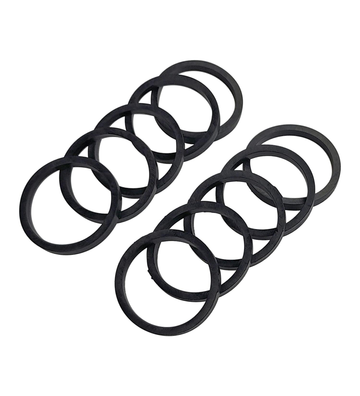 Sporzilla Rubber Rings for Star Closures | 25mm & 30mm | 10-Piece Set | Durable Replacement for Dumbbell & Barbell Rings | Sustainable Spare Part - Buy Online on GoSupps.com