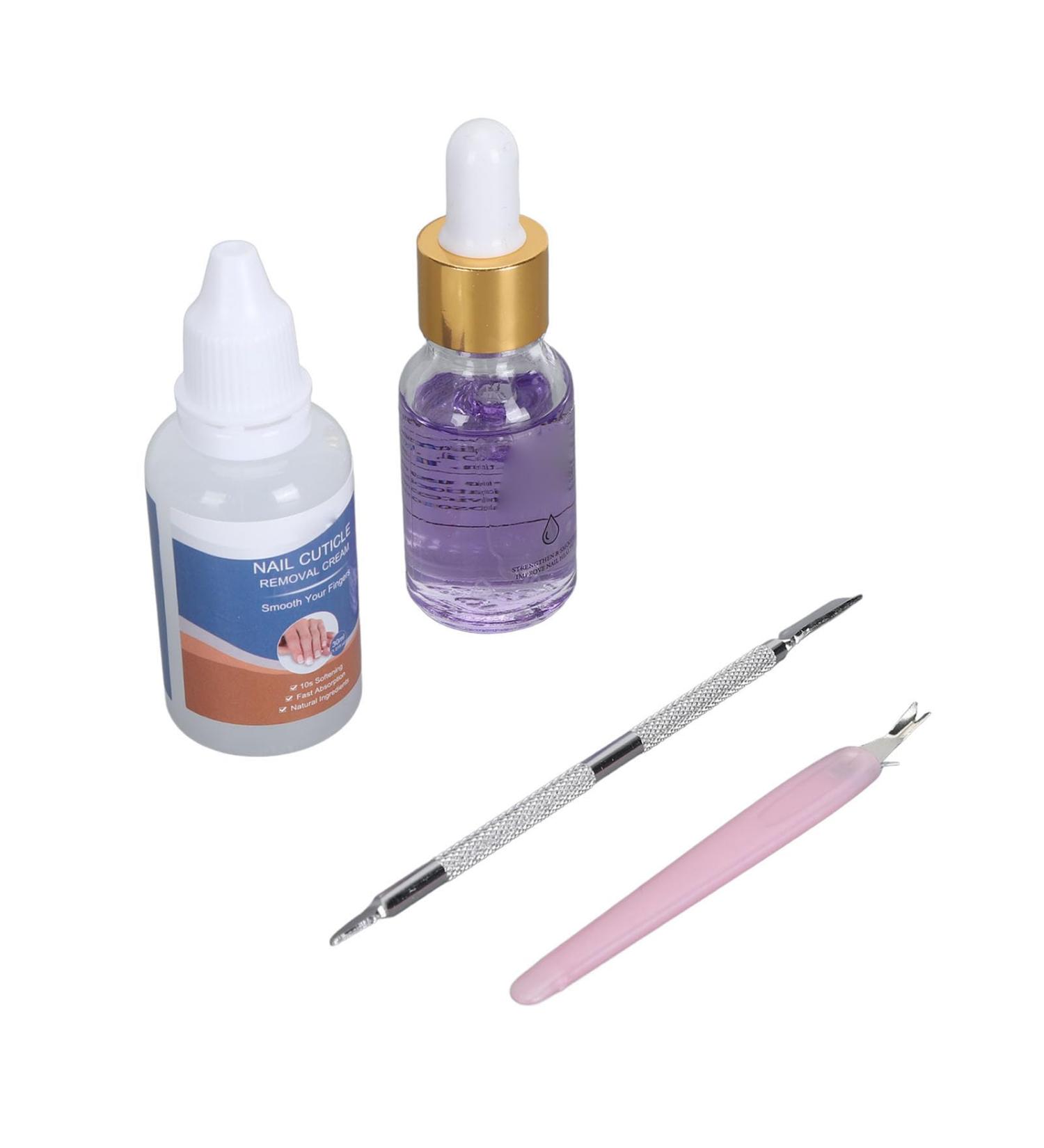 Nourishing Nail Nutrient Oil Kit for Strengthening and Healthy Cuticle Remover Cream with Tools (YS25-1) - Buy Online on GoSupps.com