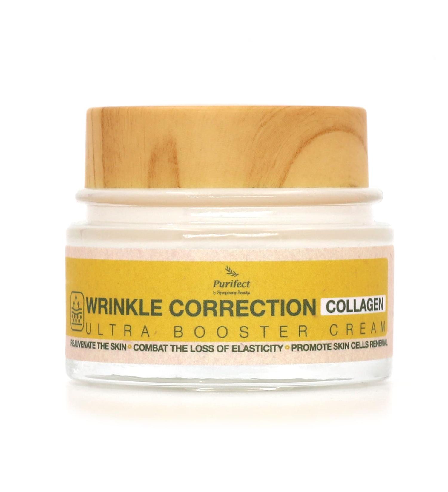 Purifect Wrinkle Correction Collagen Ultra Booster Cream Anti-Aging and Anti Wrinkle Face Cream Strengthens and Hydrates Skin Youthful and Glowing Complexion 50ml - Buy Online on GoSupps.com