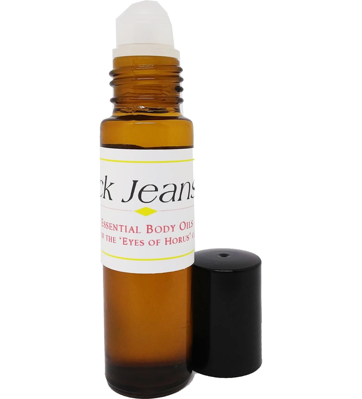 Virsachi: Black Jeans - Type For Men Scented Body Oil Fragrance Roll-On - Light Gold - 1/3 oz. - ID#37009 0.33 Fl Oz (Pack of 1)
