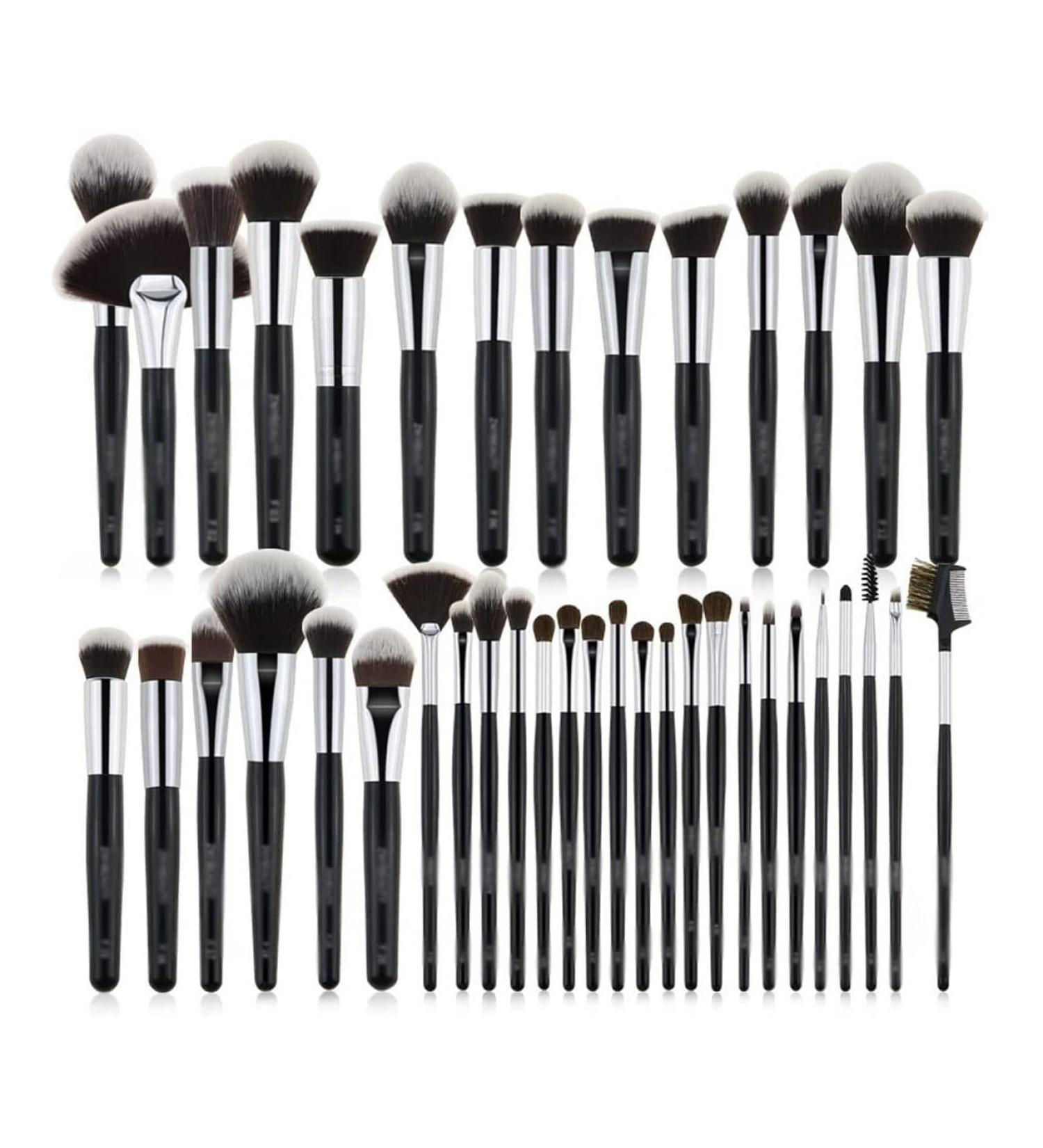 Marycan Makeup Brush Set | 40 Professional Wooden Handle Brushes for Foundation Powder and Eye Makeup | Top Quality Cosmetic Tools for Flawless Application - Buy Online on GoSupps.com