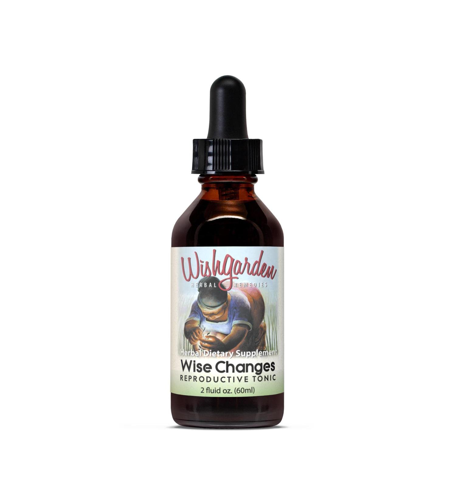 WishGarden Herbs Wise Changes Menopause Support - 2oz Natural Herbal Supplement with Black Cohosh & Chasteberry for Hormone Balance in Women Transitioning to Menopause + Perimenopause Mood | Pack of 1 - Buy Online on GoSupps.com