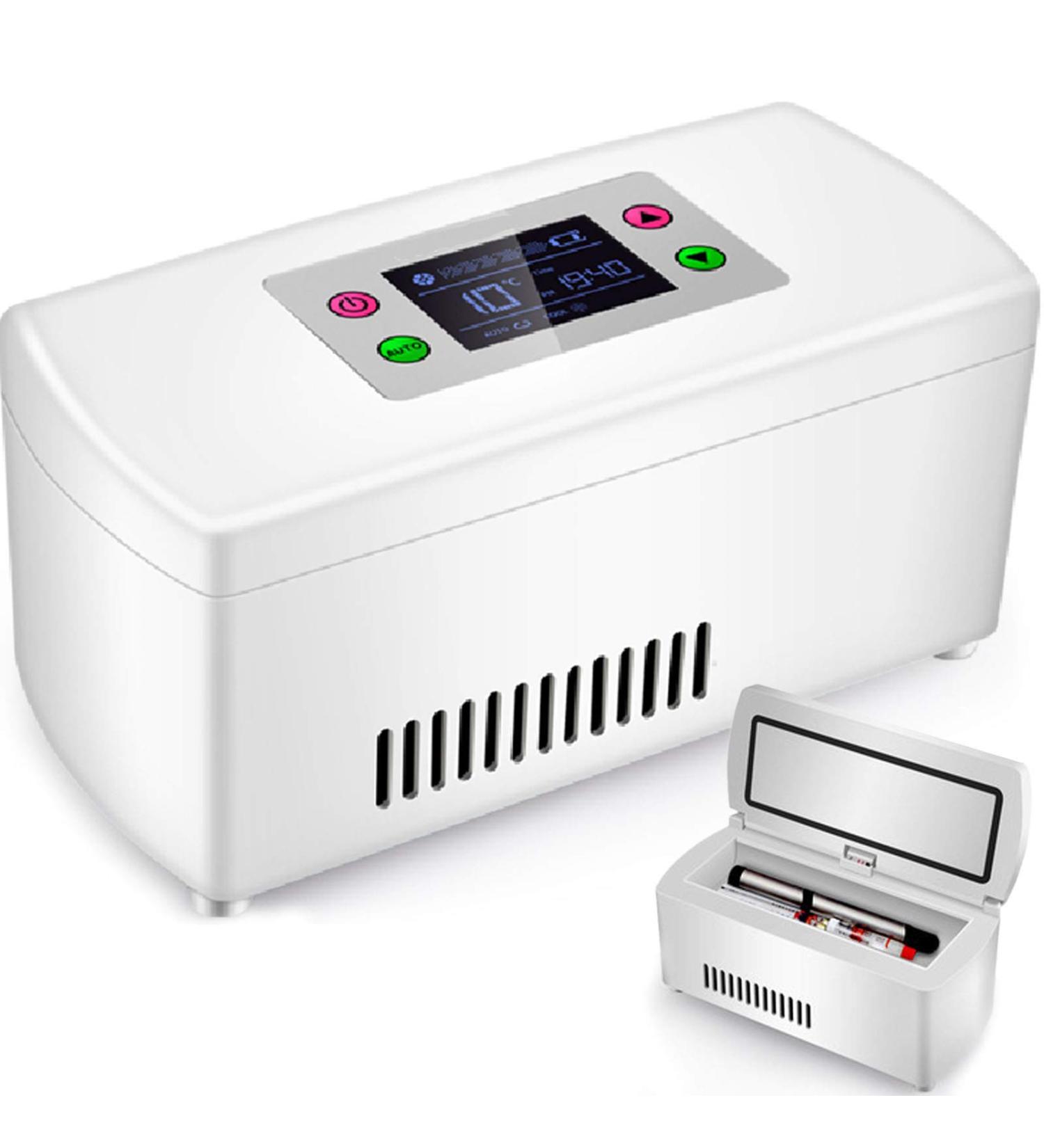 Mini Fridge Insulin Cooler Built-in Rechargeable Lithium Battery Suitable for Insulin Serum Interferon Eye Drops Storage Travel Airplane 1battery - Buy Online on GoSupps.com