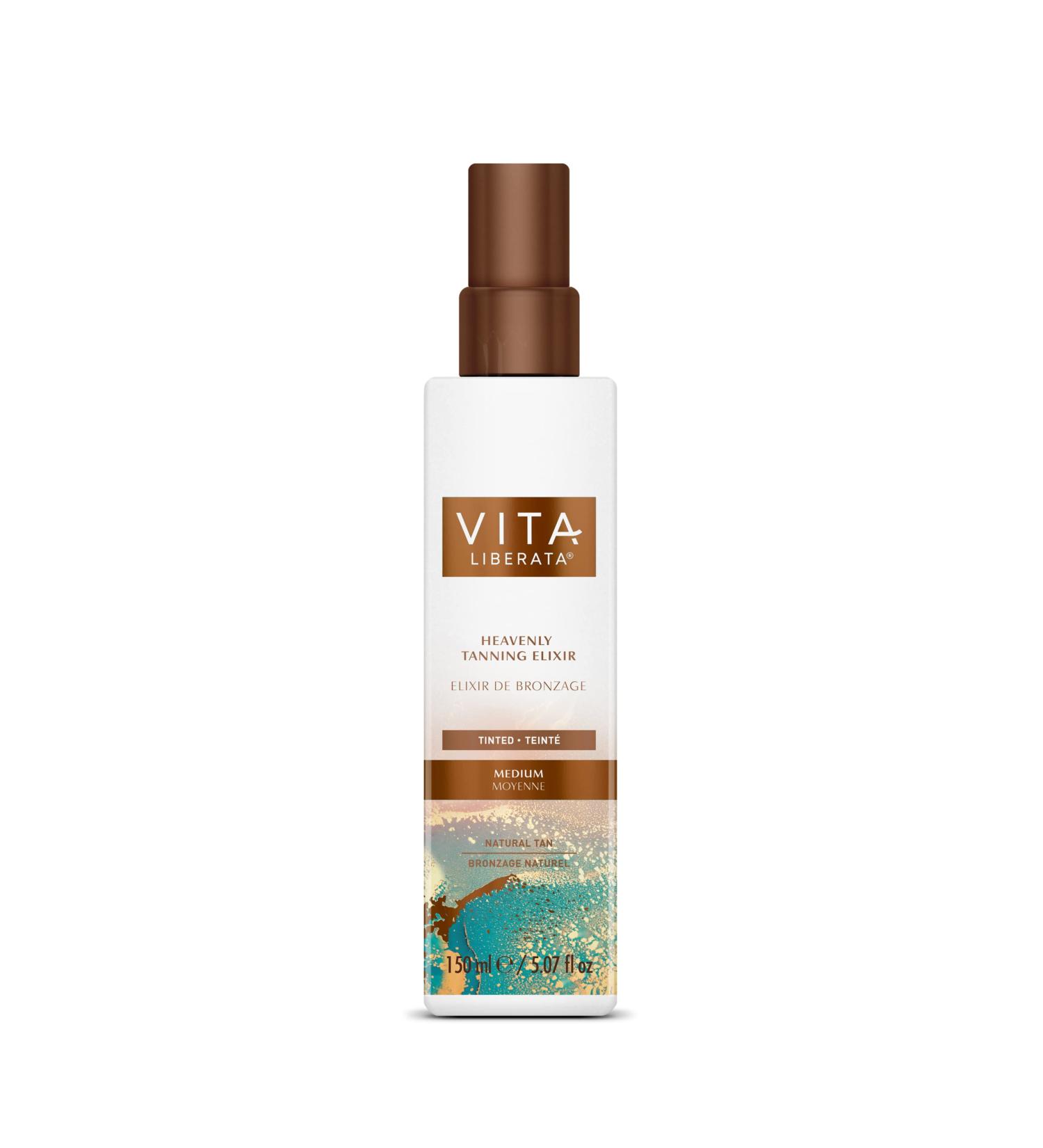 Vita Liberata Heavenly Tanning Elixir - Hydrating Self Tan | 5.0 oz Tinted Medium - Buy Online on GoSupps.com