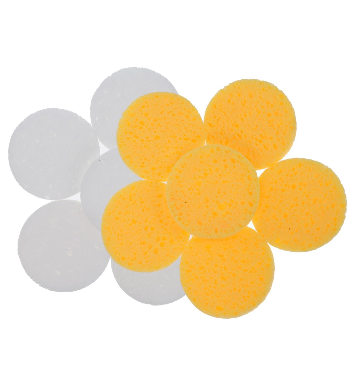 100 Pcs Face Wash Cleaning Puffs - Rounded Cosmetics Cleaning Tool for Skincare - Buy Online on GoSupps.com