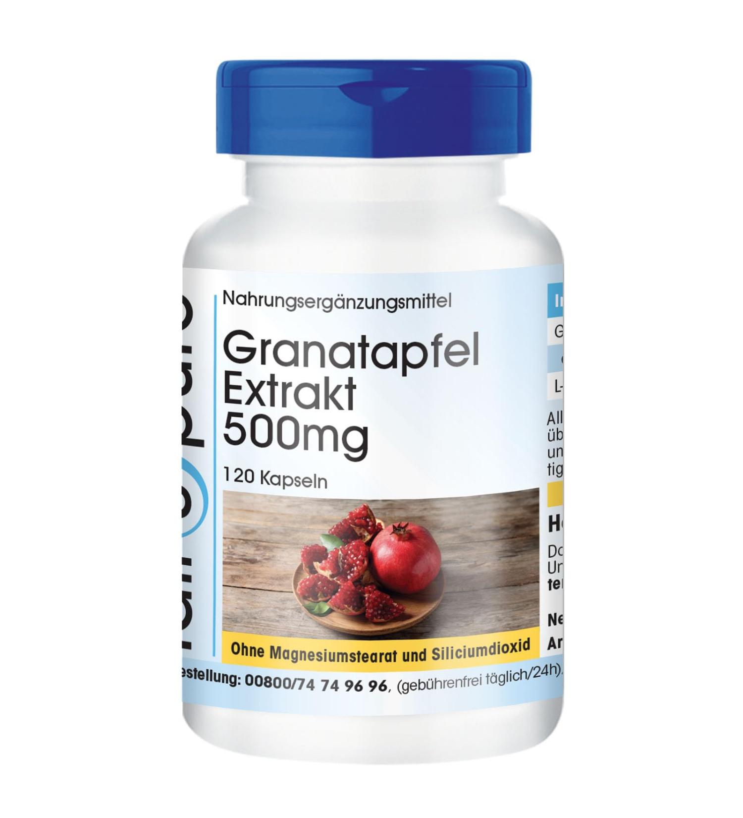 Fair & Pure Pomegranate Extract 500mg - 40% Ellagic Acid - Vegan - 120 Capsules for Optimal Health | International Shipping Available - Buy Online on GoSupps.com