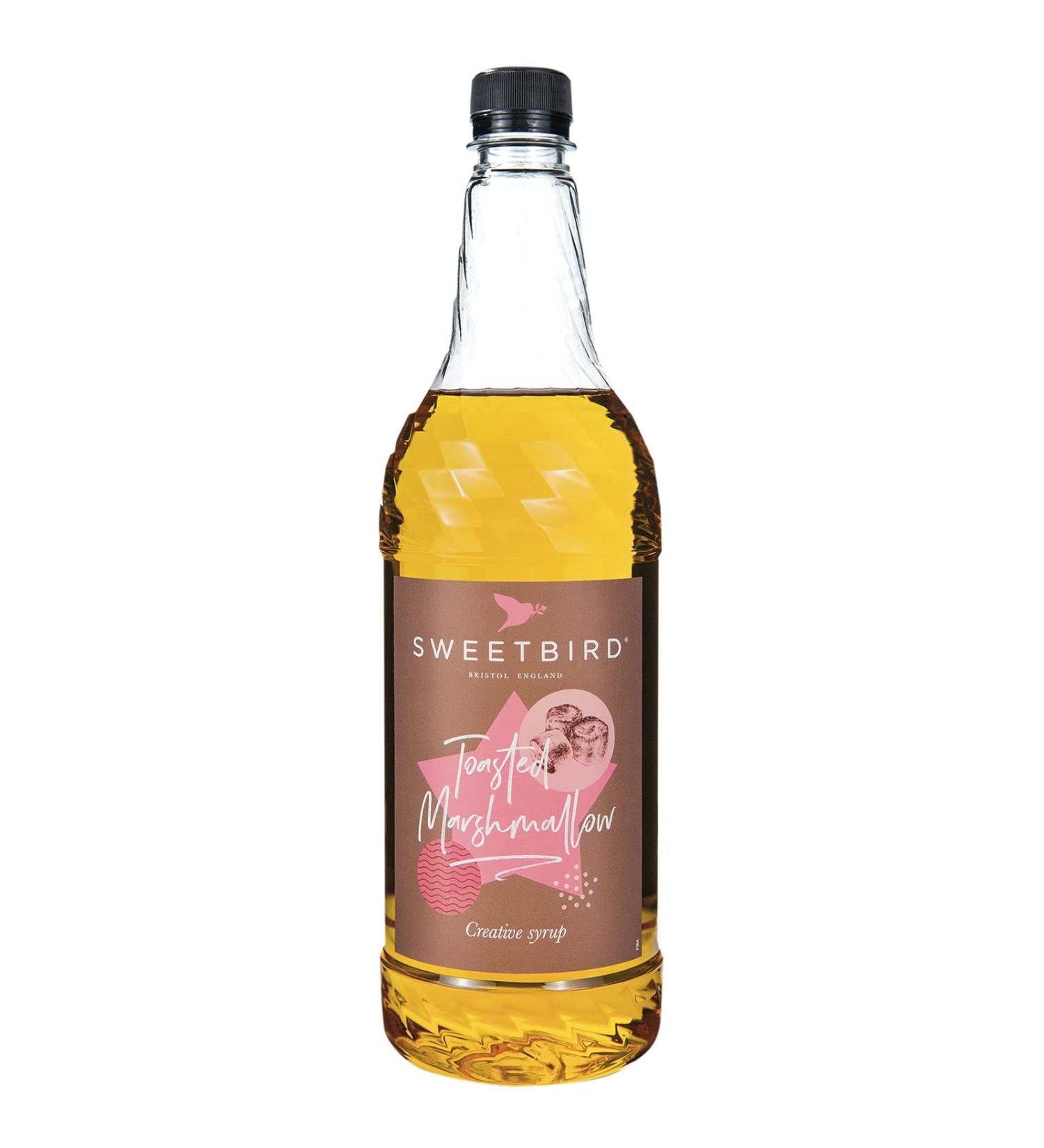 Sweetbird Toasted Marshmallow Syrup (1L) - Vegan-Friendly Flavored Syrup - Buy Online on GoSupps.com