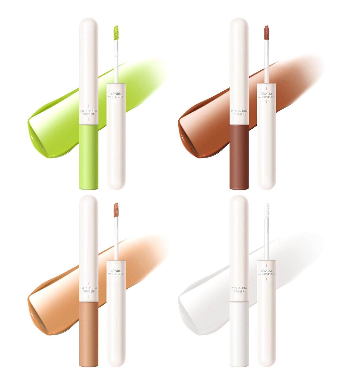 Eyeshadow Primer Set - 4 Colors Matte Liquid Eyeshadow with Lightweight - Waterproof Smooth Creamy Colorful Eye Shadow Lightweight High Pigmented Long Lasting Eyeshadow for Eye Makeup Kroren B - Buy Online on GoSupps.com