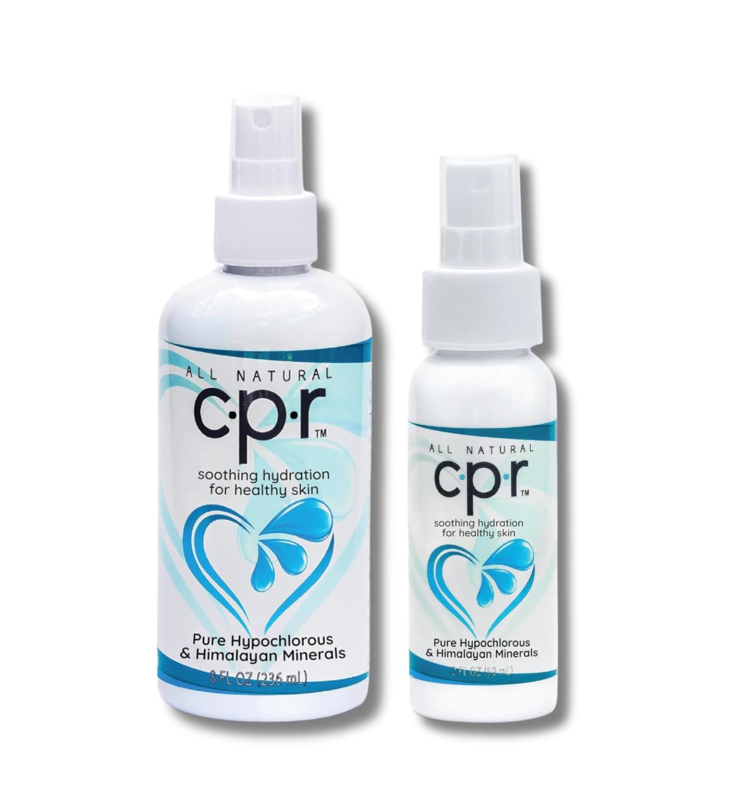 Think Smarter Products CPR Hydrating Facial Mist Complete Set Full Size & Travel Size Bundle with Hypochlorous Acid & Himalayan Minerals for Acne Relief & Hydration - Buy Online on GoSupps.com